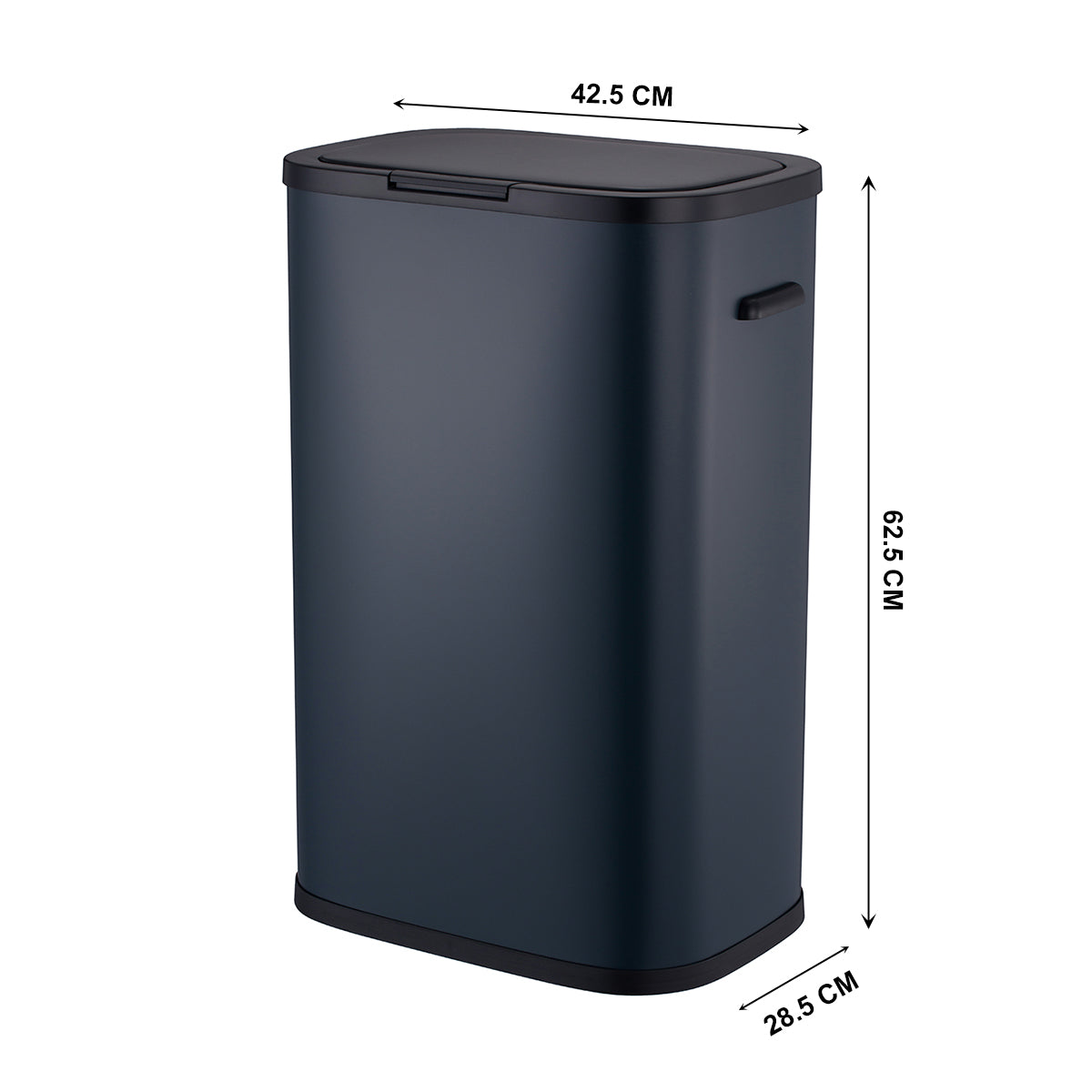 Red Deco Portland 60L poubelle cuisine push inox gris