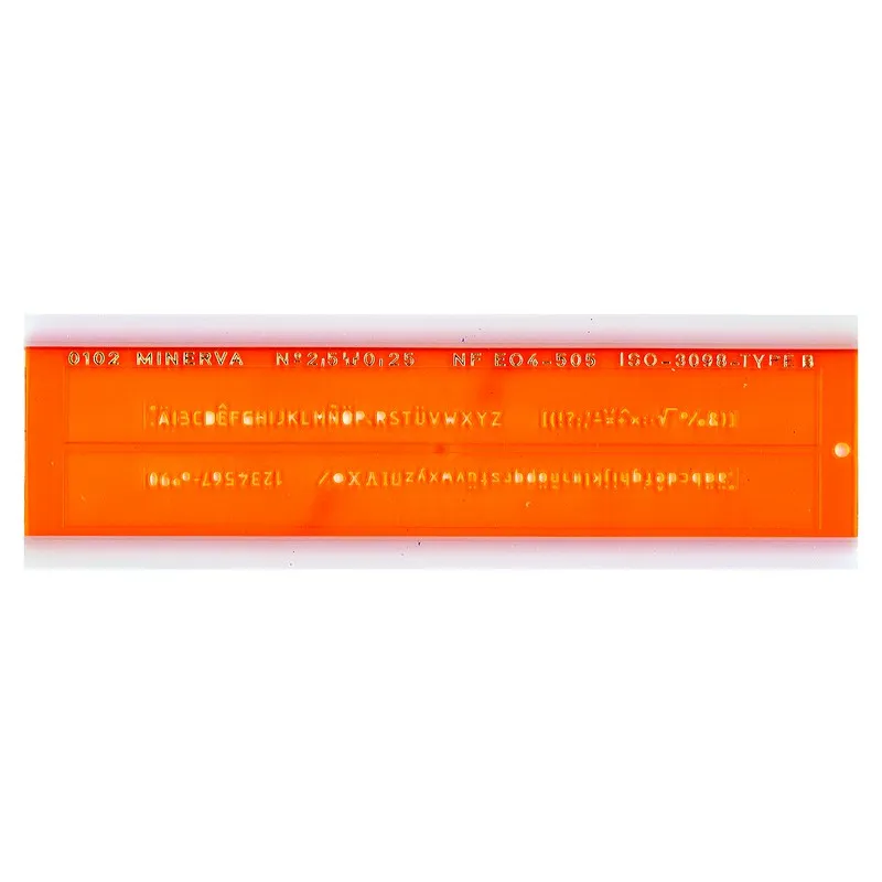 Safe Tool Trace-lettres ISO 2,5 mm normographe