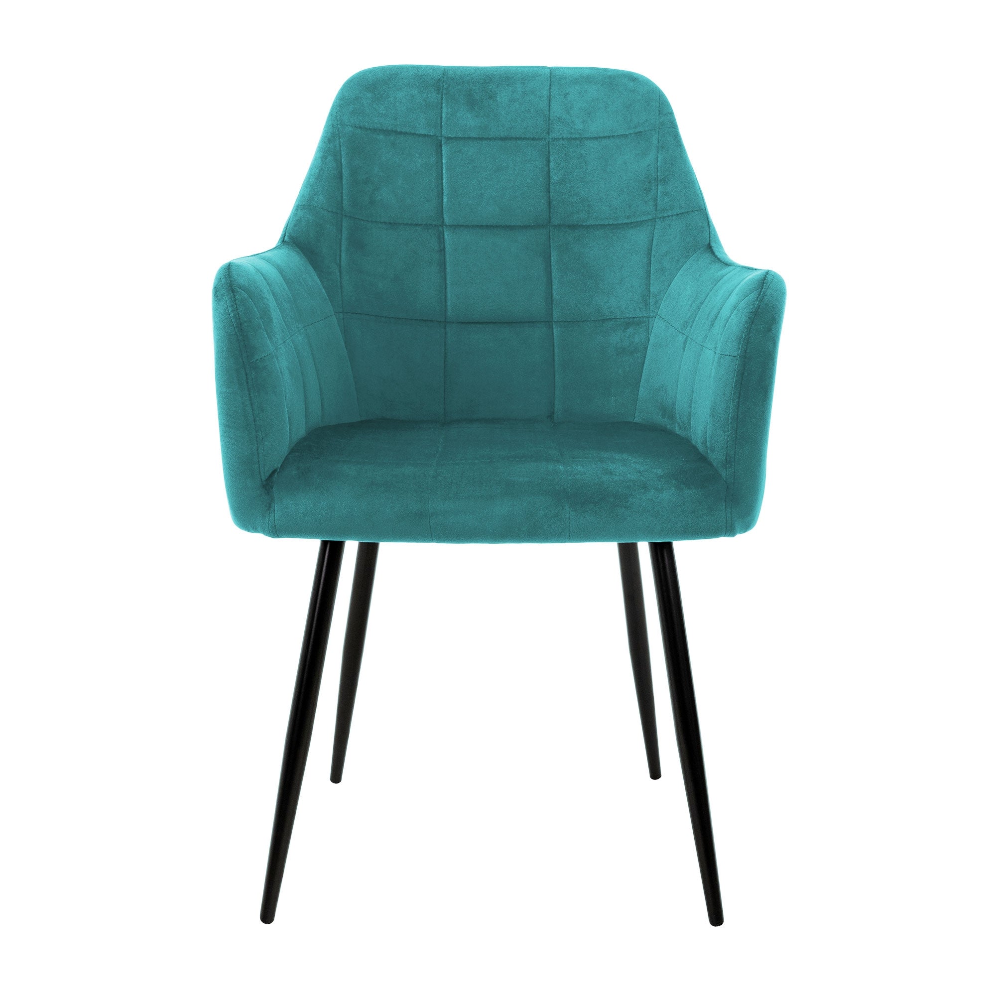 ECD Germany Möbel Lot 6 Chaises Velours Pétrole