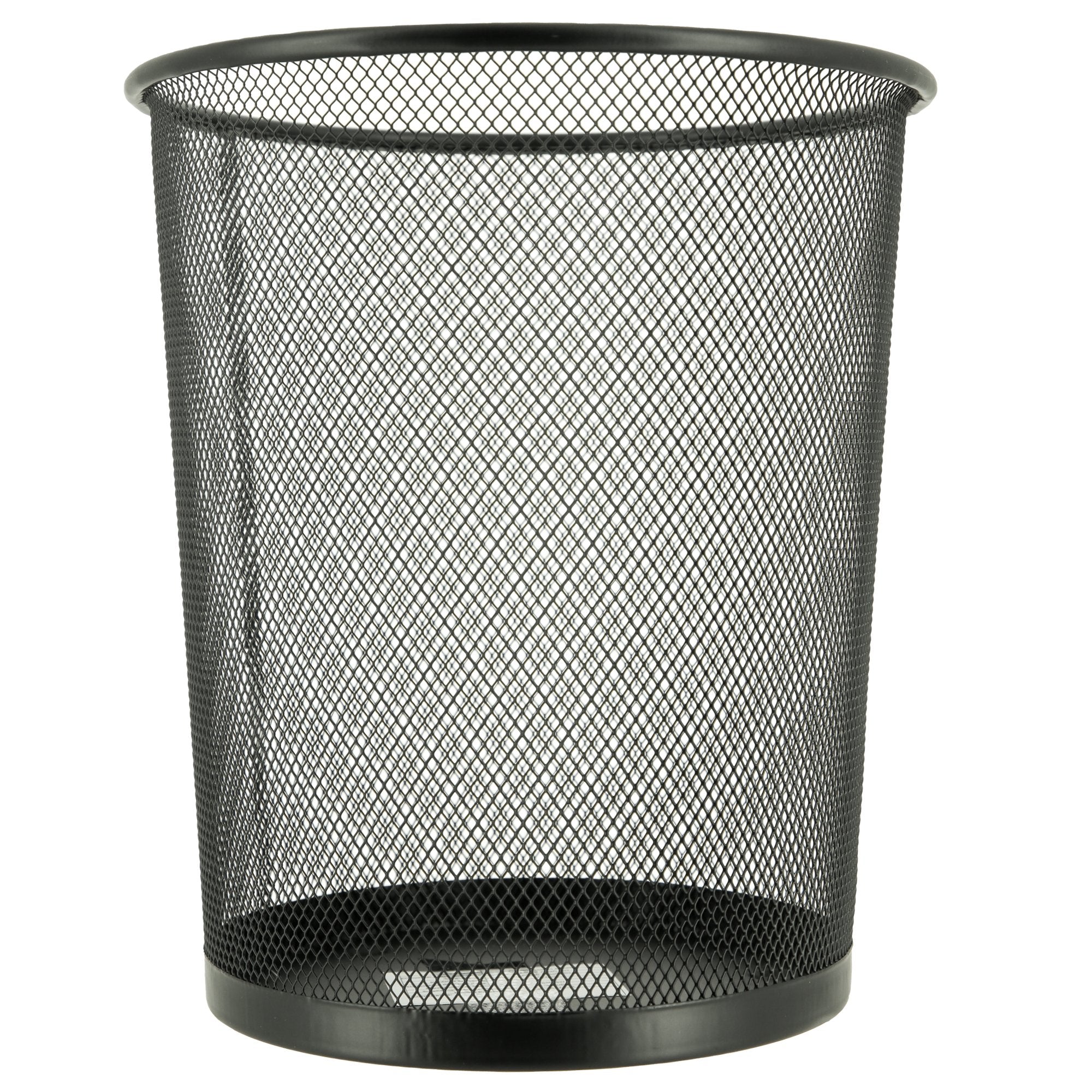Stokomani Maison Poubelle noire en métal 24 cm bureau