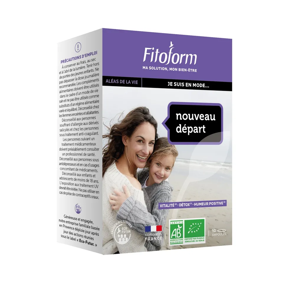 Fitoform 10 ampoules bio nouveau départ vitalité