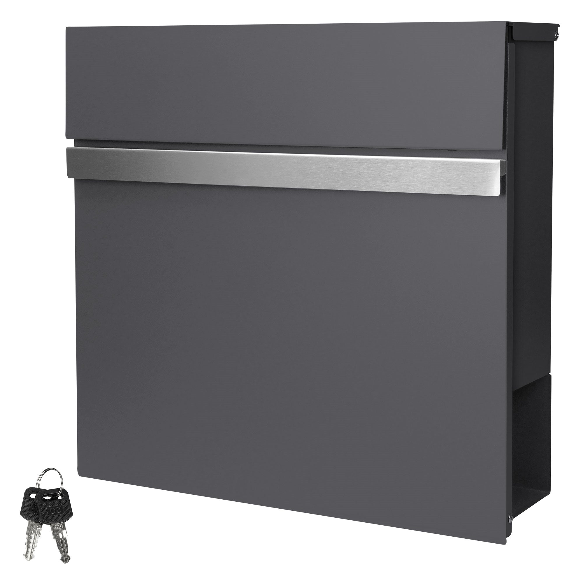 ECD Germany boîte aux lettres anthracite acier 37x36,5x11 cm