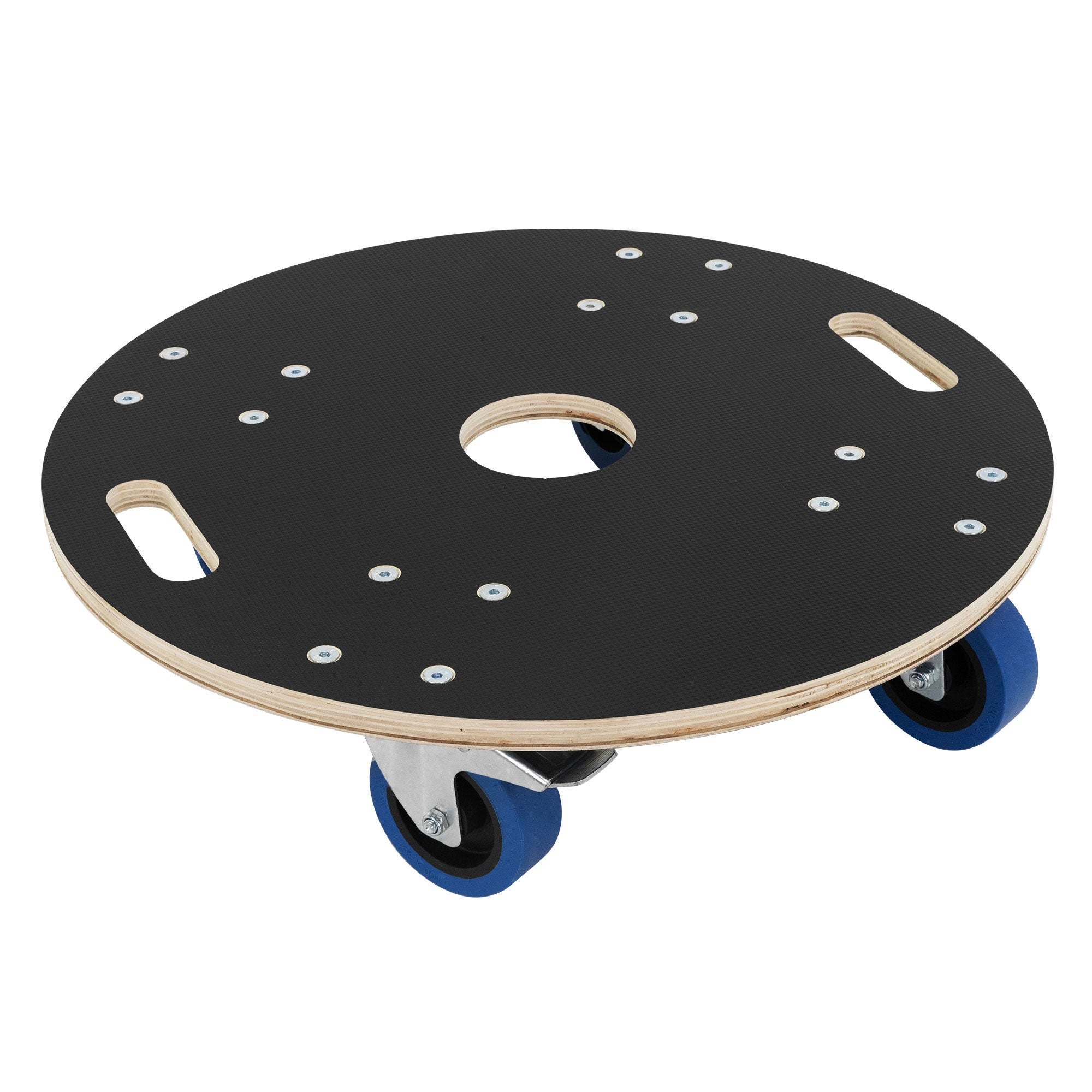 ECD Germany Bauen Plateau roulant rond 57 cm freins 800 kg