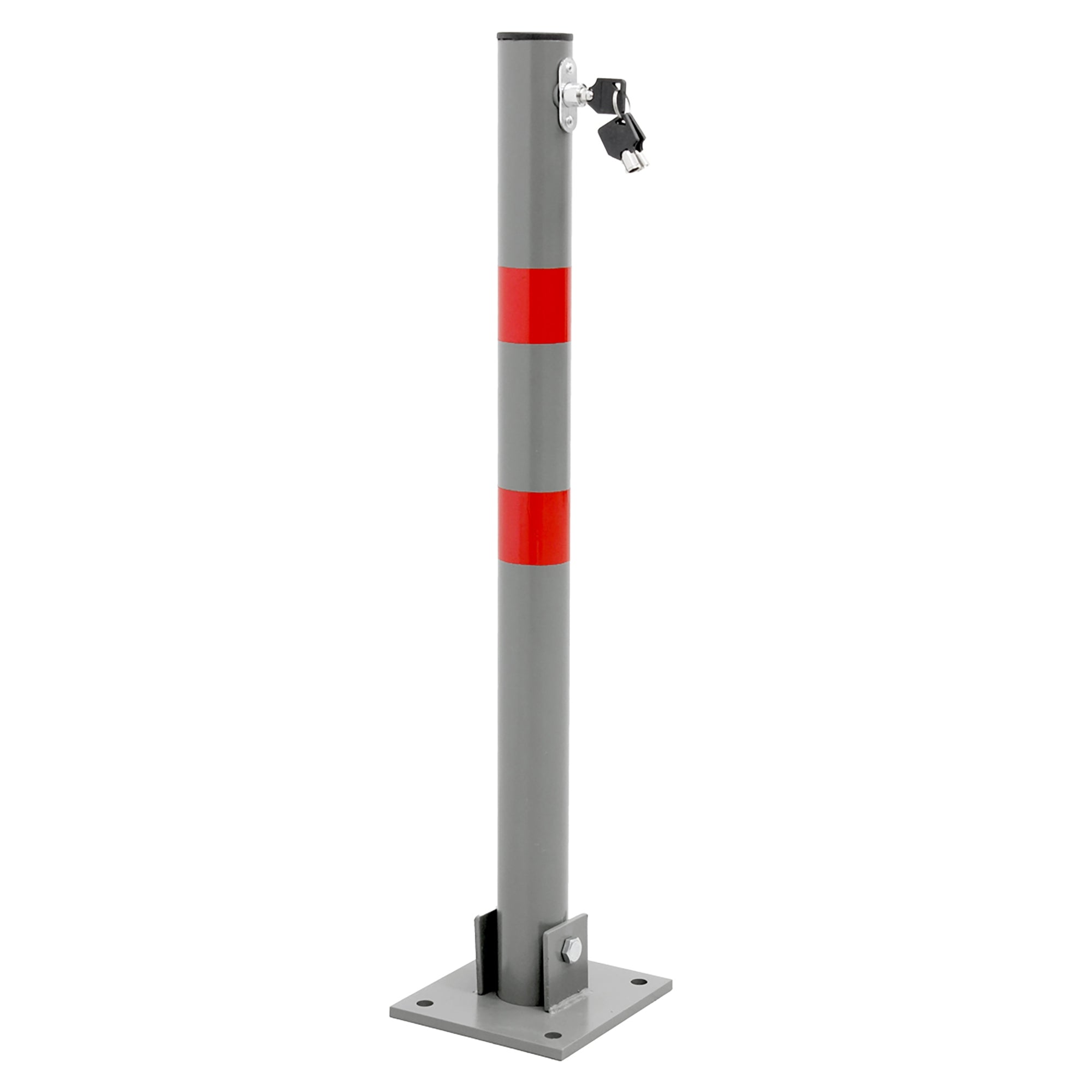 ECD Germany poteau parking rabattable 71 cm anthracite lot 4 acier