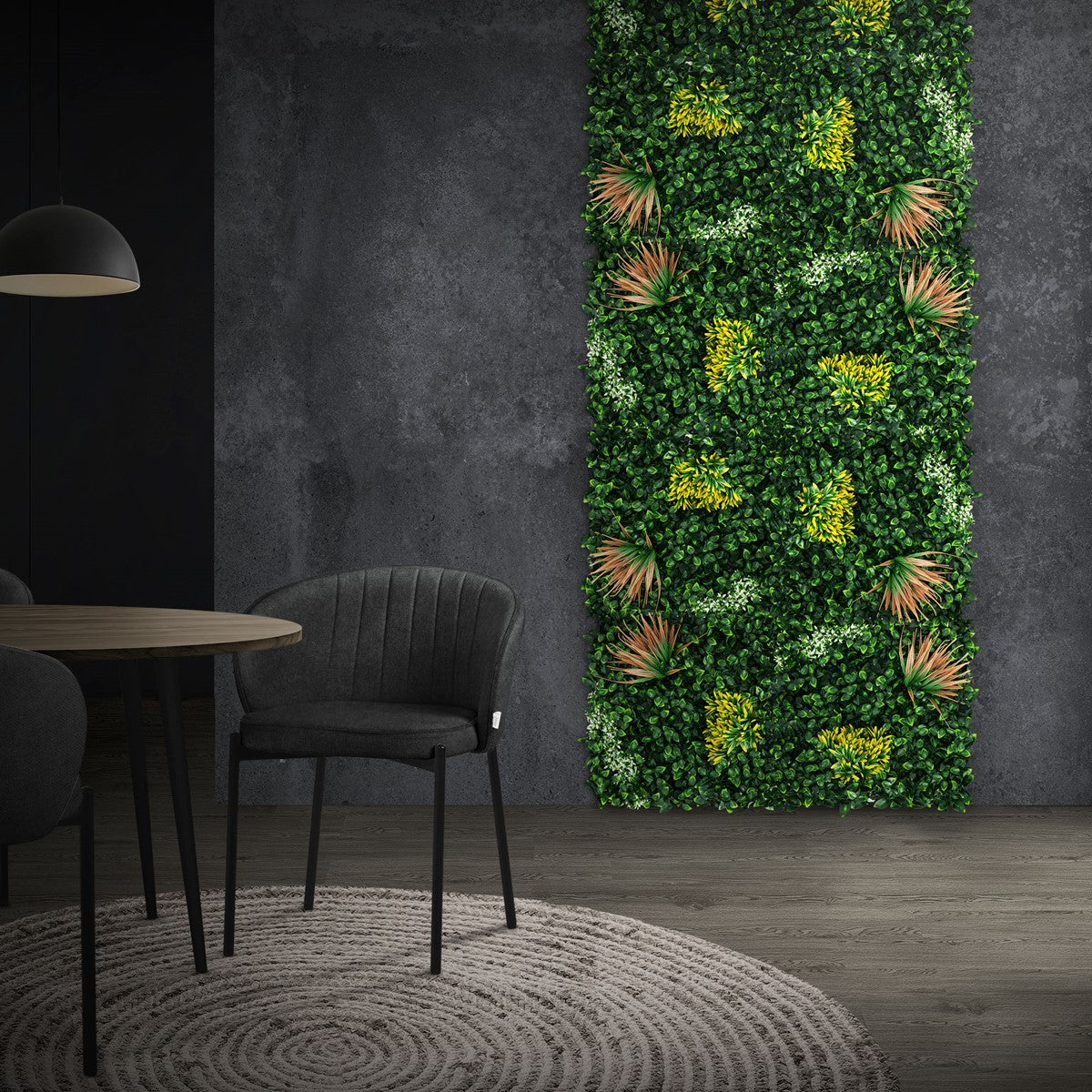 ECD Germany Copper Leaf mur végétal 50x50 cm lot de 4