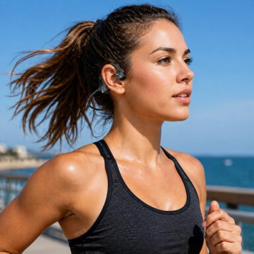 Shop-Story Casque Conduction Osseuse Noir Bluetooth 5.2