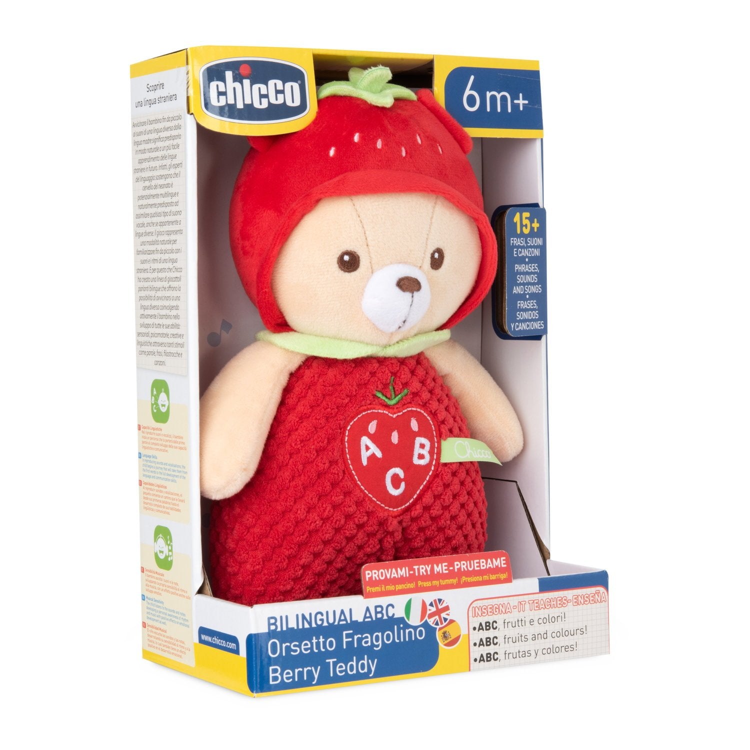 Berry ourson peluche bilingue chansons bébé