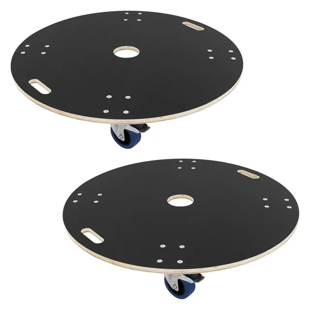 ECD Germany plateau roulant rond 87 cm lot 2 800 kg avec frein