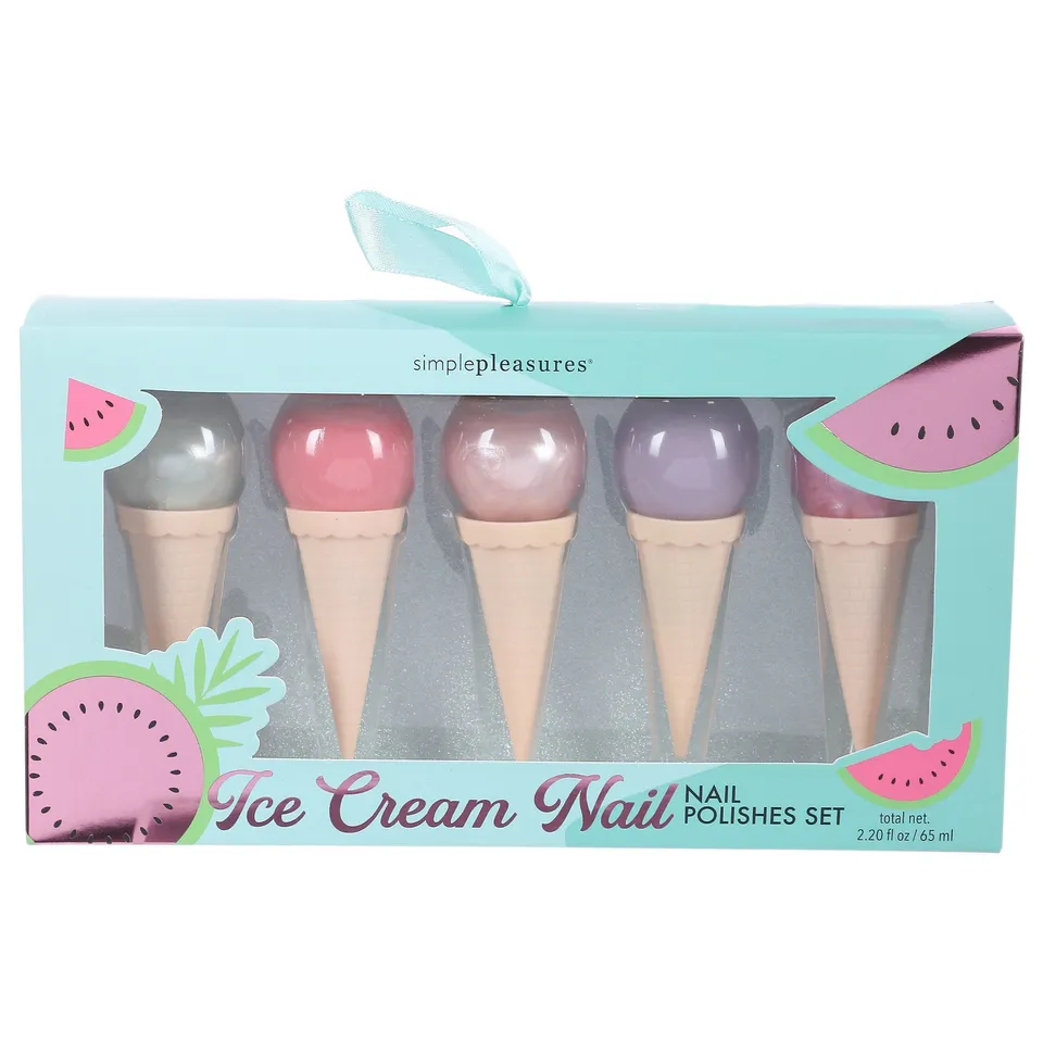 Stokomani Beauté set de 5 vernis à ongles effet glacé