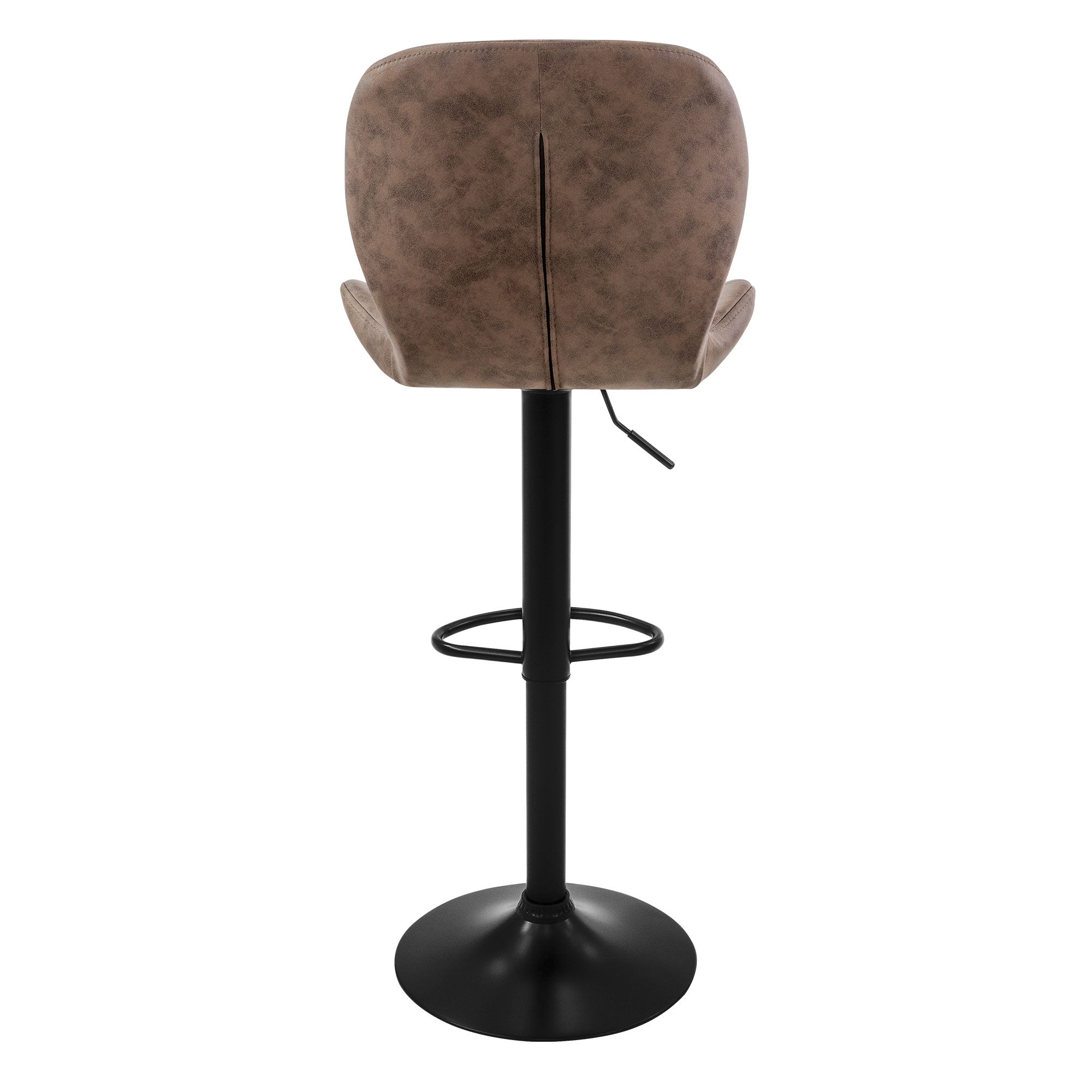 ECD Germany Möbel tabouret de bar marron similicuir lot de 4 réglable