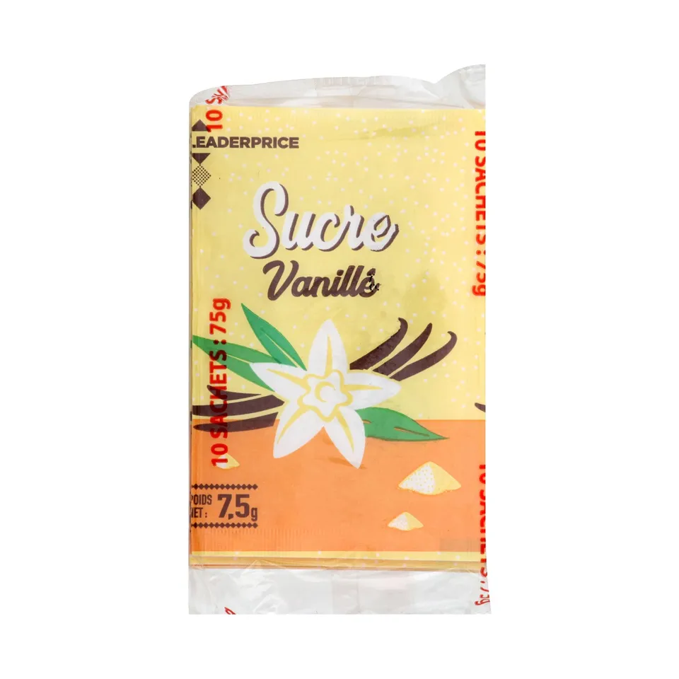 Leader Price sucre vanillé x10 sachets 75 g desserts