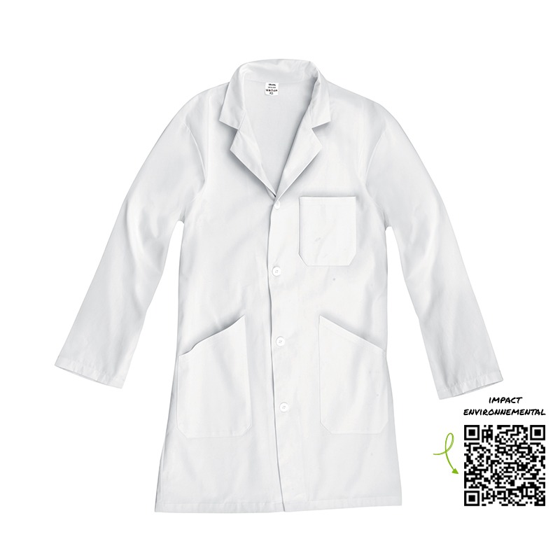 Safe Tool Services généraux blouse blanche XS boutons 190 g/m²