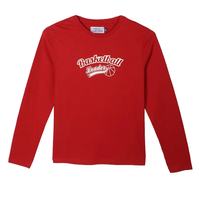 Stokomani Mode tee-shirt rouge basique enfant 08A