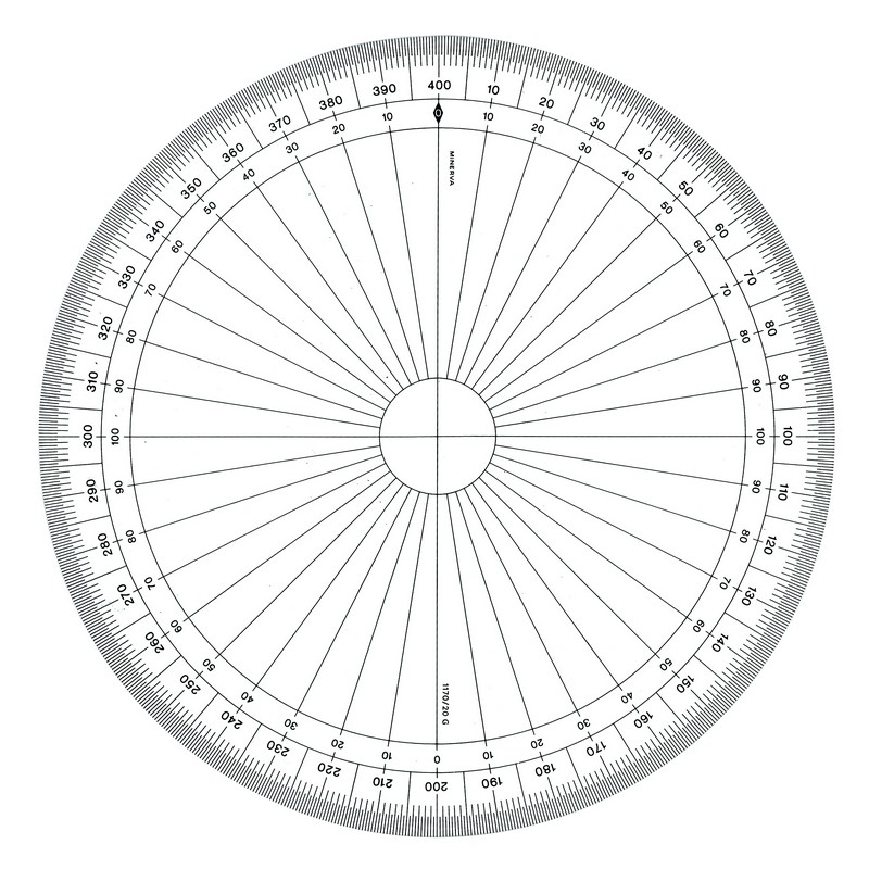 Safe Tool rapporteur circulaire grades 20 cm