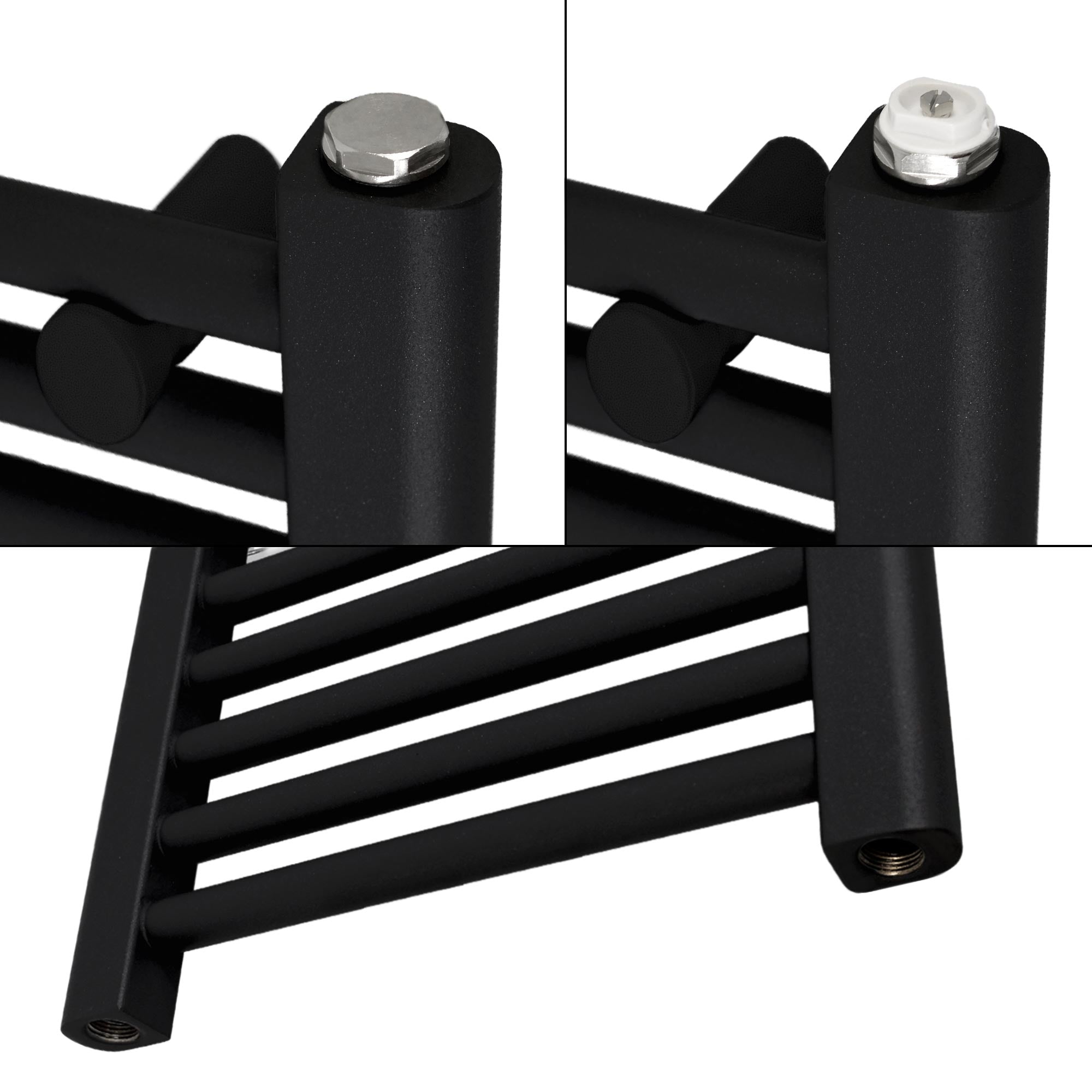 ECD Germany Heizungen Sèche-serviettes 400x800 noir