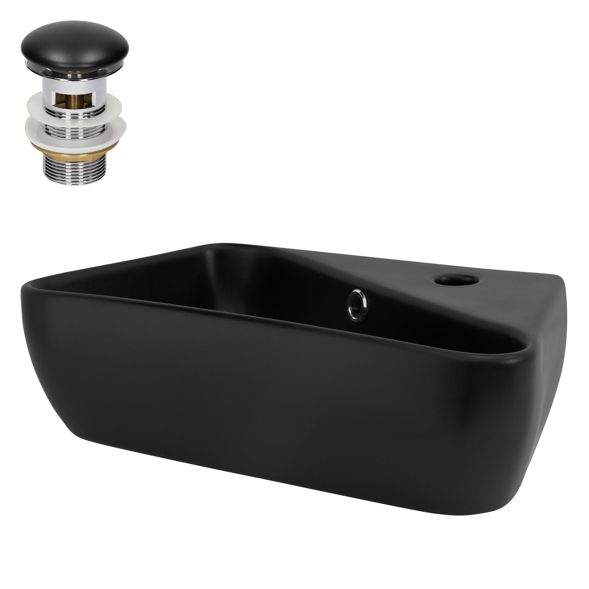 LuxeBath Sanitär lavabo à poser 450x270 mm blanc céramique