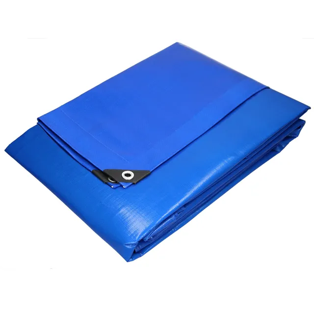 ECD Germany Garten bâche bleue 4x6 m 180 g/m² avec œillets