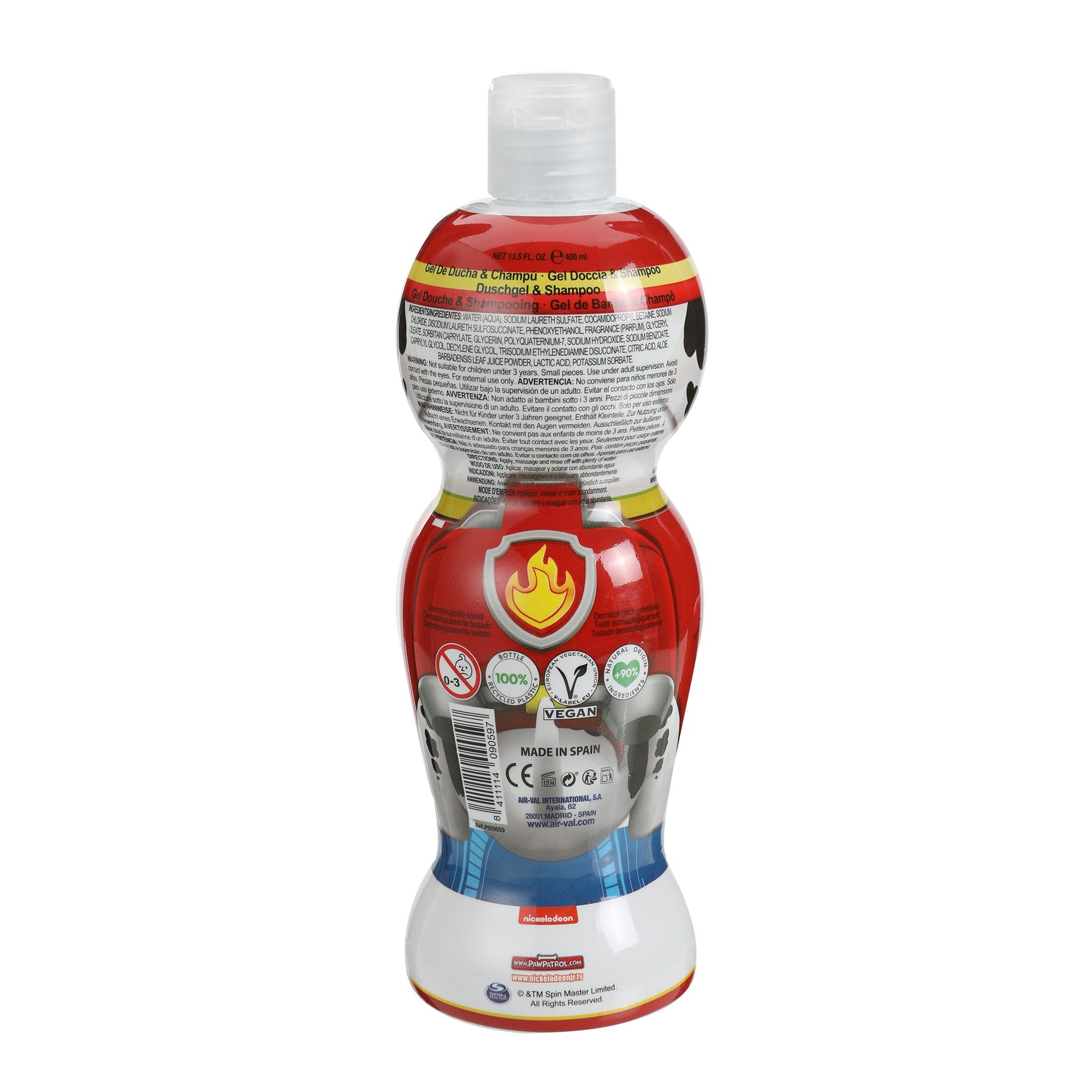 Pat Patrouille Marcus gel douche shampoing 2en1 enfant