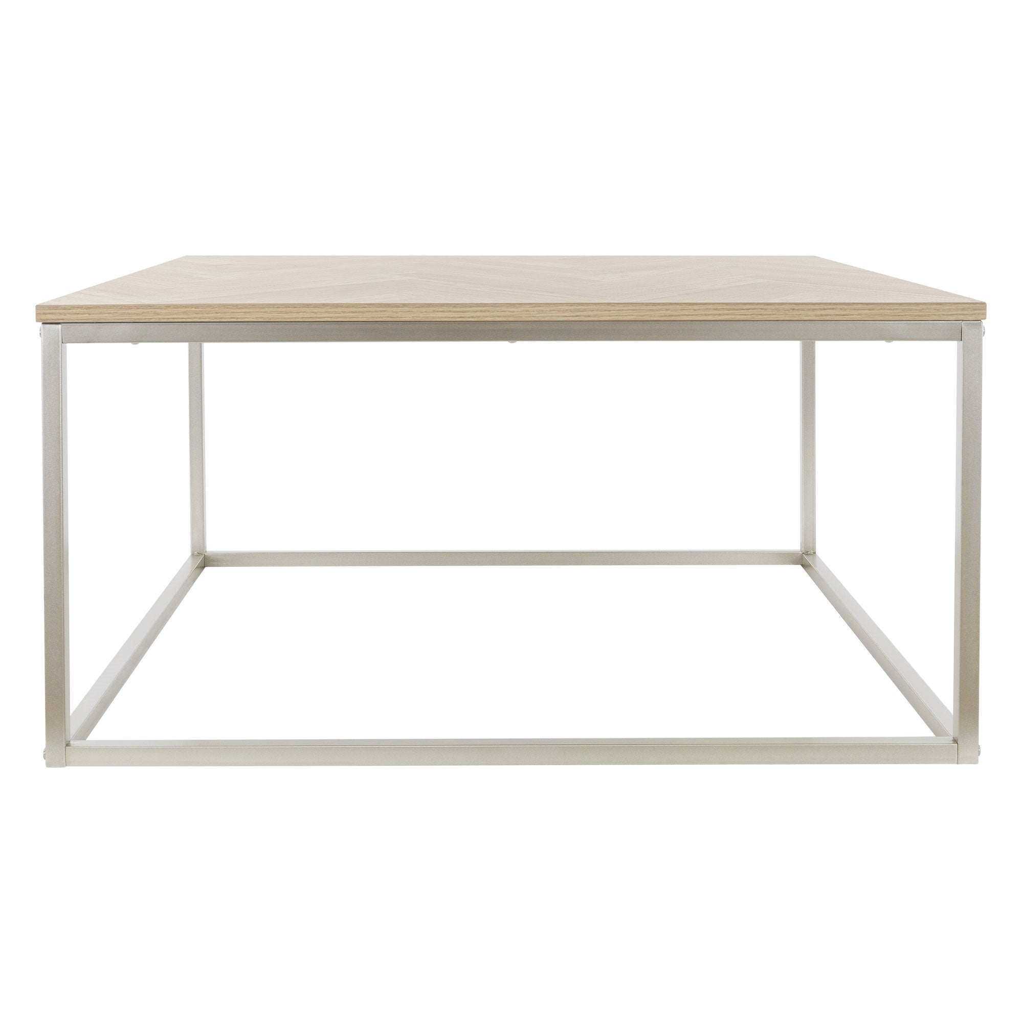 ECD Germany ML-Design table basse chêne 80x80 chevrons B-Ware