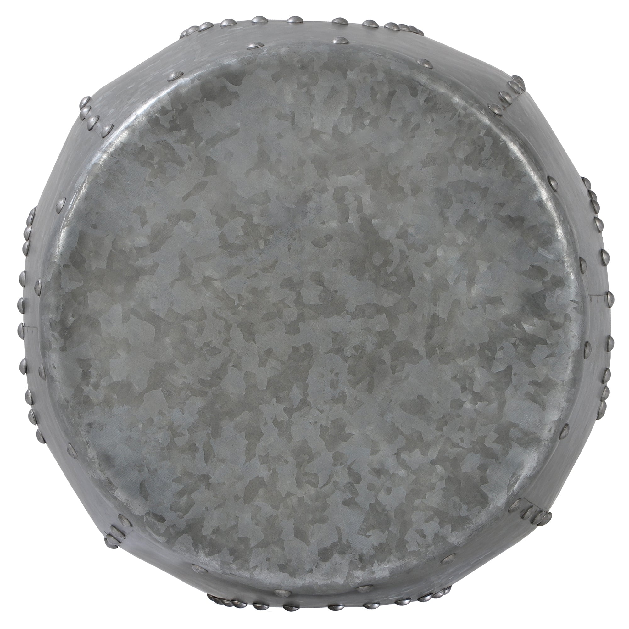 ECD Germany WOMO table d'appoint cuivre 38x43 cm métal rivets