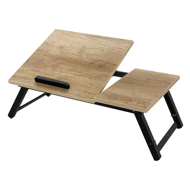 ECD Germany Möbel table lit portable bois naturel pliable