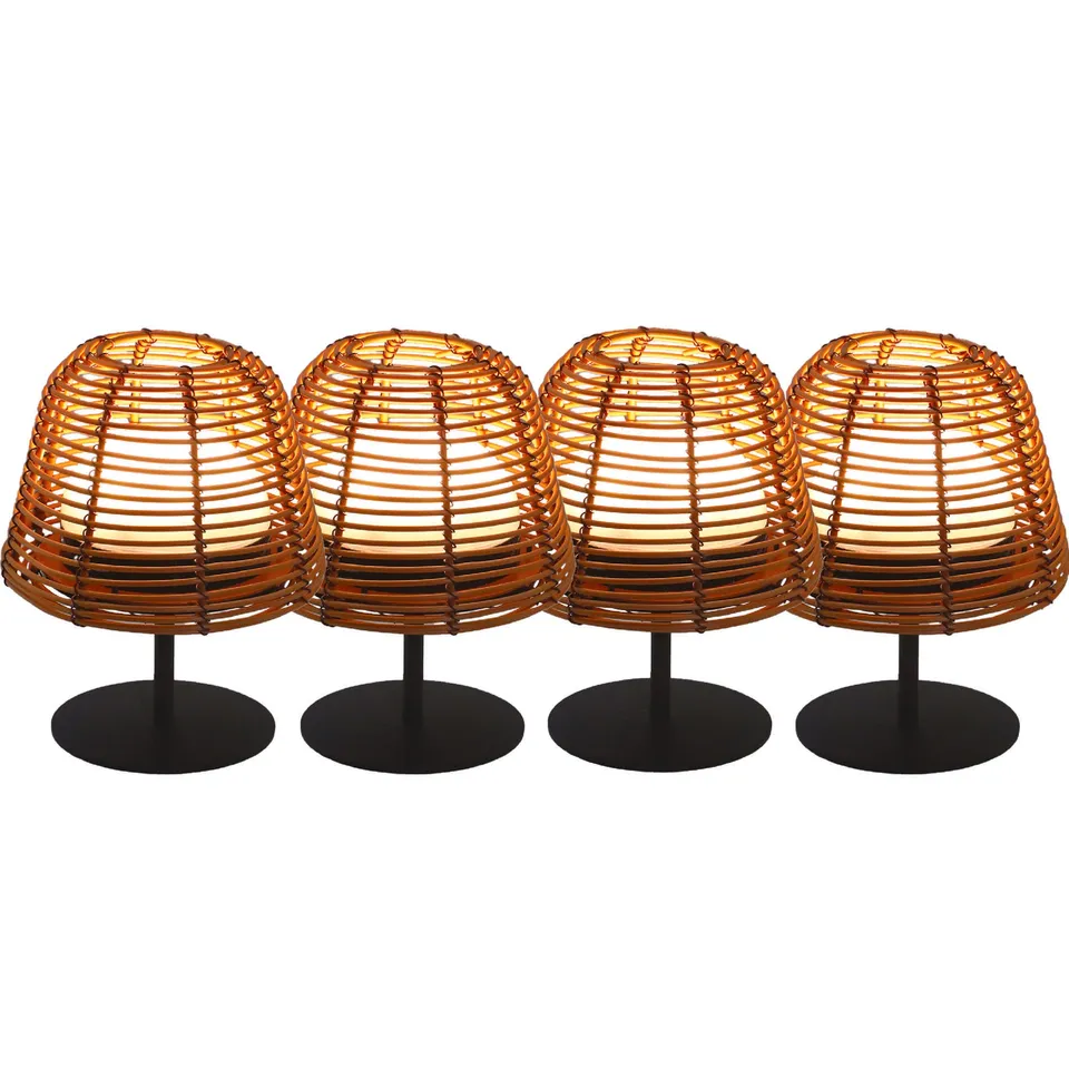 Red Deco Twins Boheme lot 4 lampes sans fil H16cm dimmable