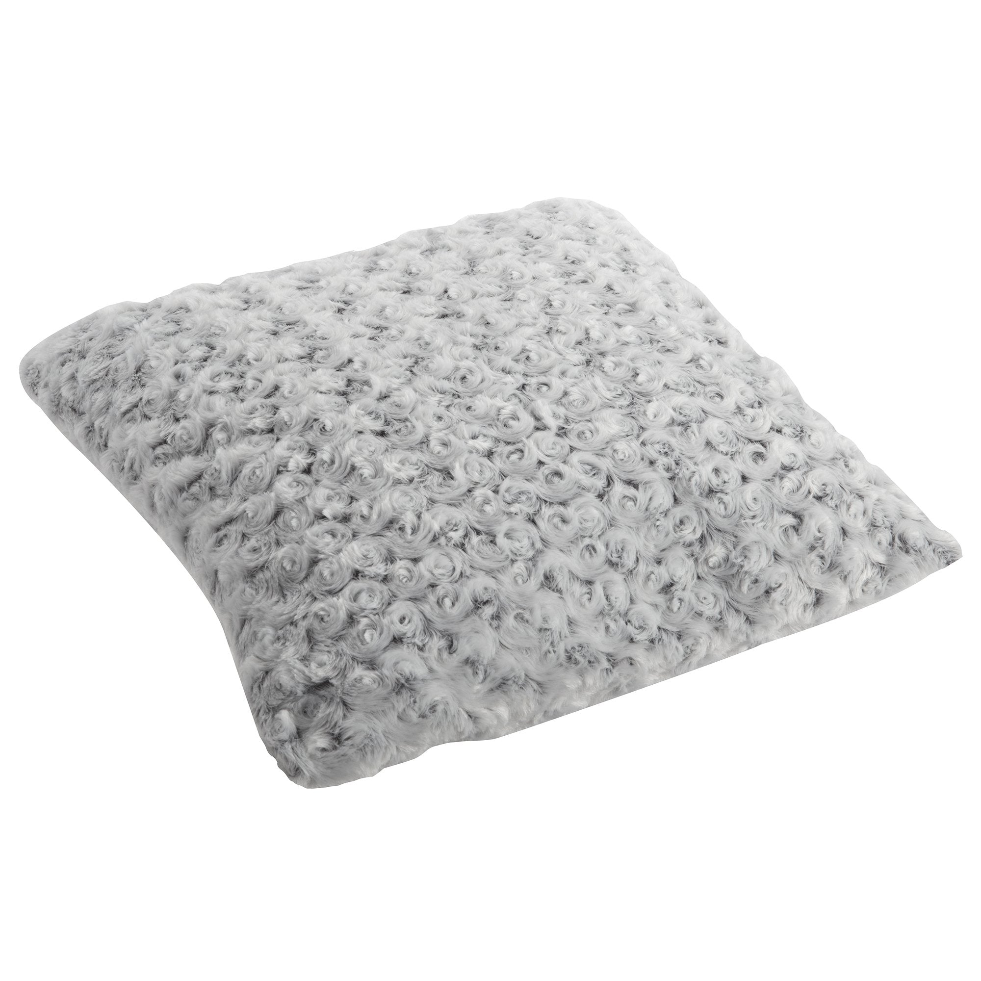 Stokomani Maison coussin fausse fourrure rose clair