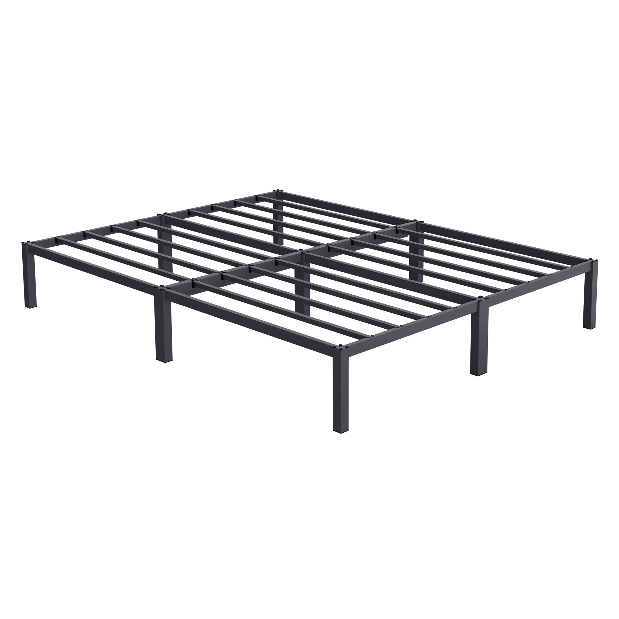 ECD Germany Möbel Lit double métal 160x200 anthracite