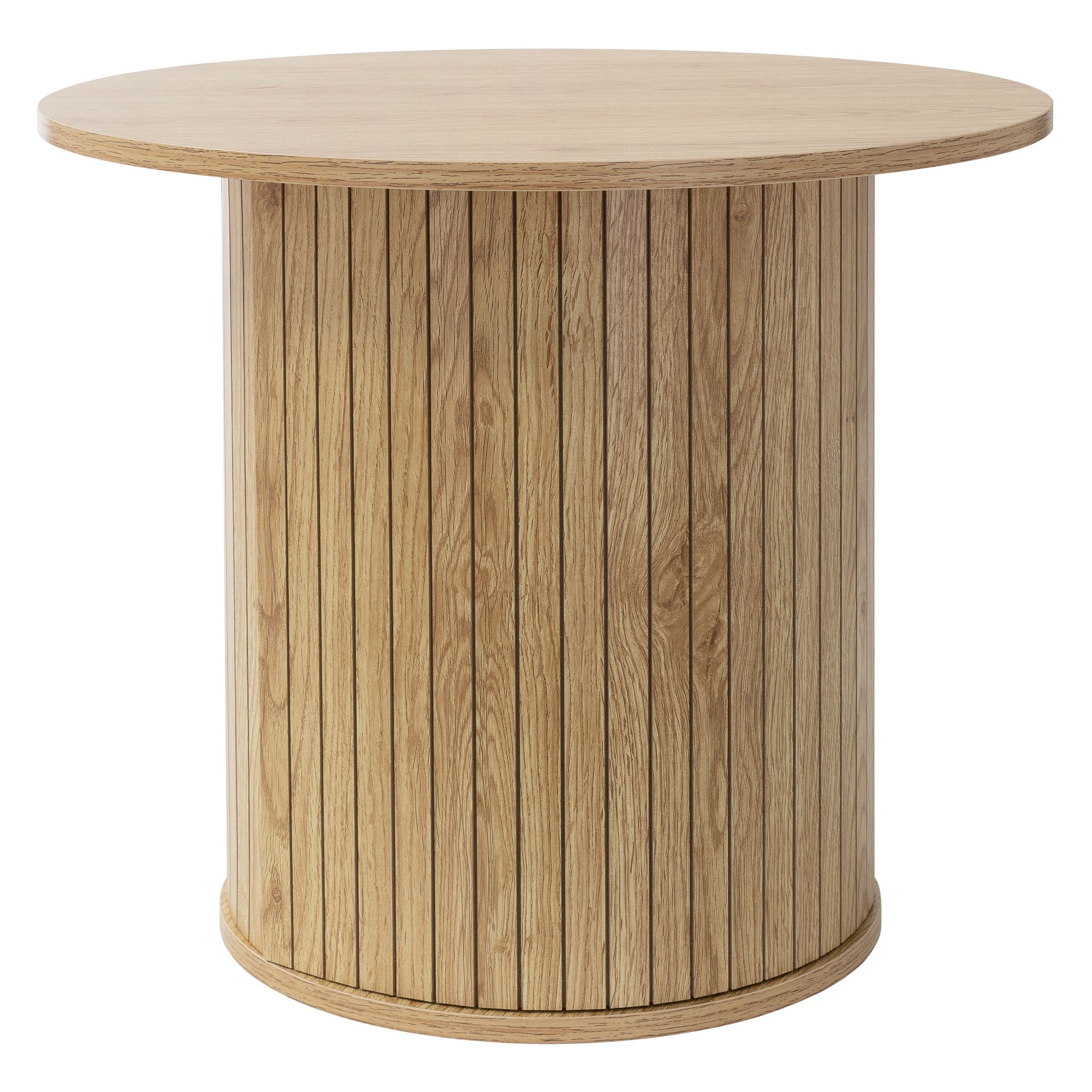 ML-Design Table basse ronde marron 60x60x50 effet bois