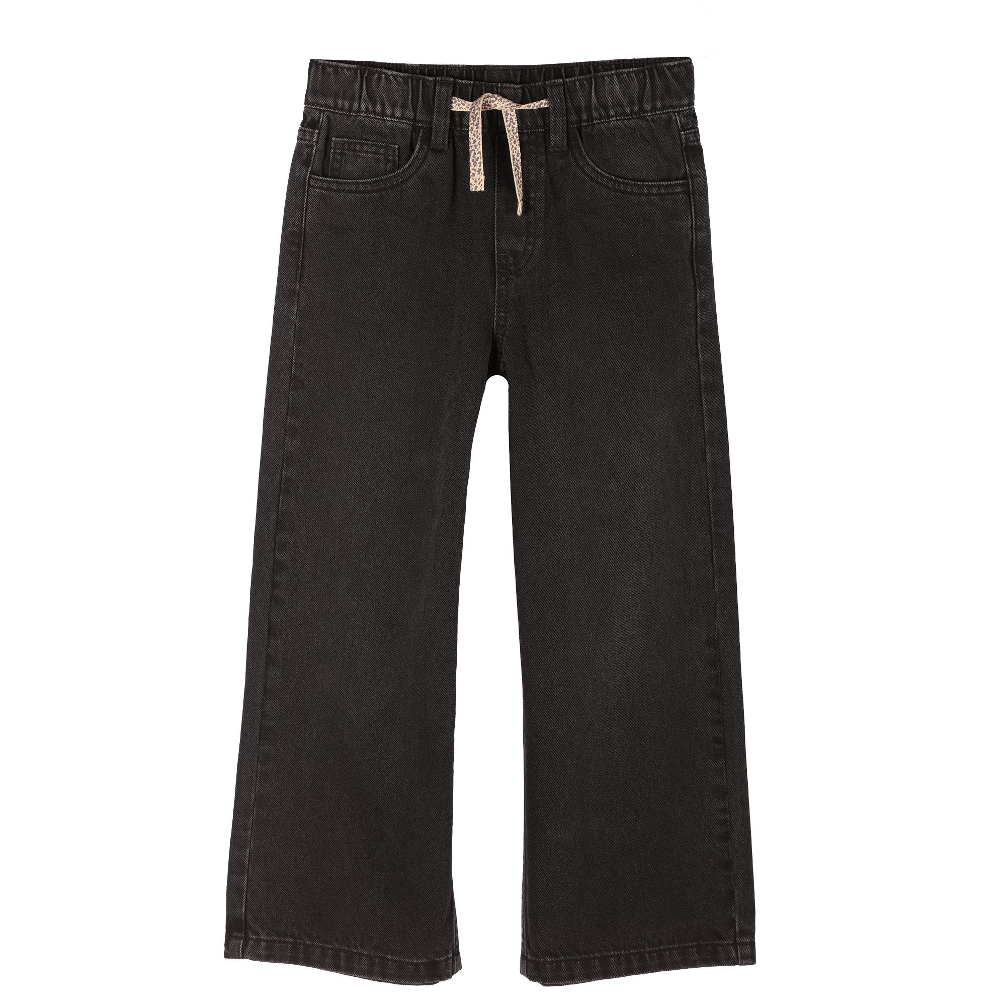 Stokomani Mode Jean avec cordons jean enfant noir 04A