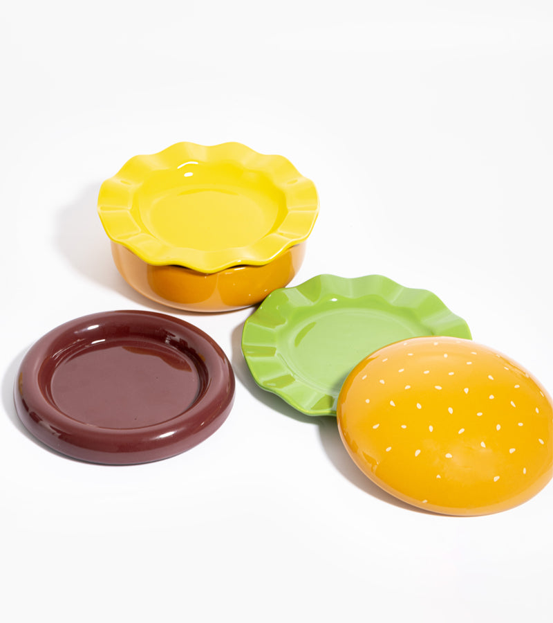 L'avant gardiste Vaisselle Set plats Hamburger apéro brunch stylé