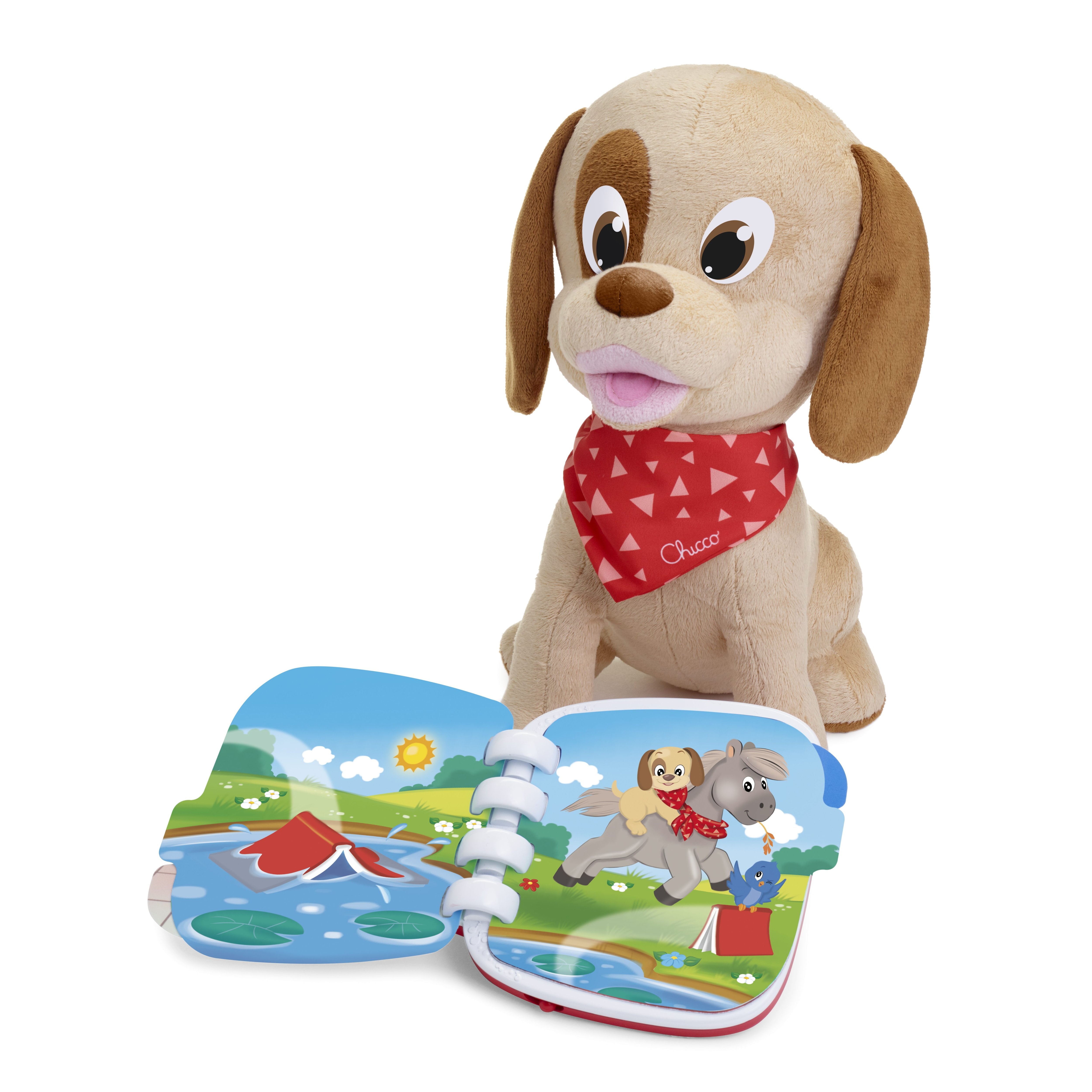 Lucky le chien peluche interactive histoires 0-24 mois