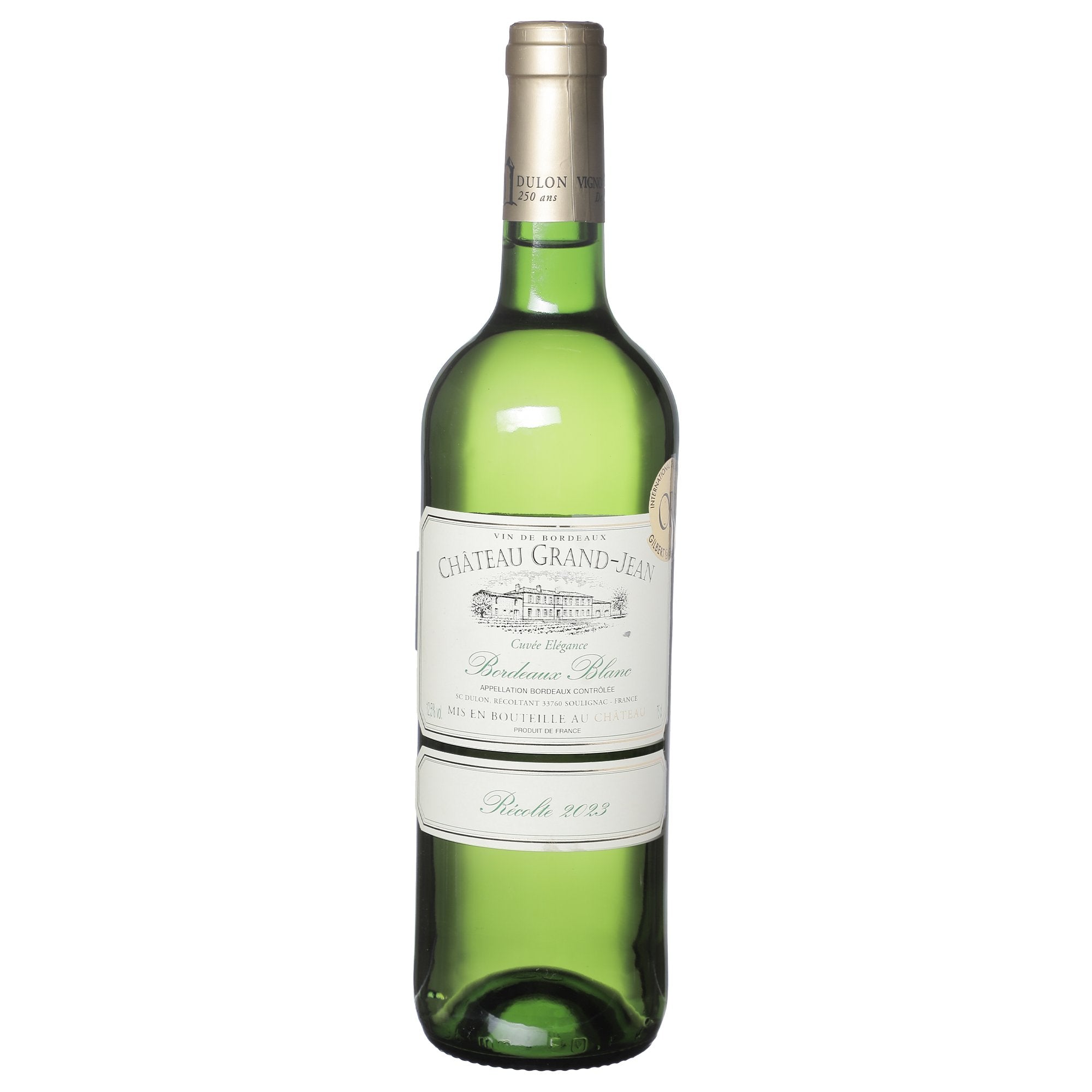Château Grand Jean 2023 vin rouge médaille d'or