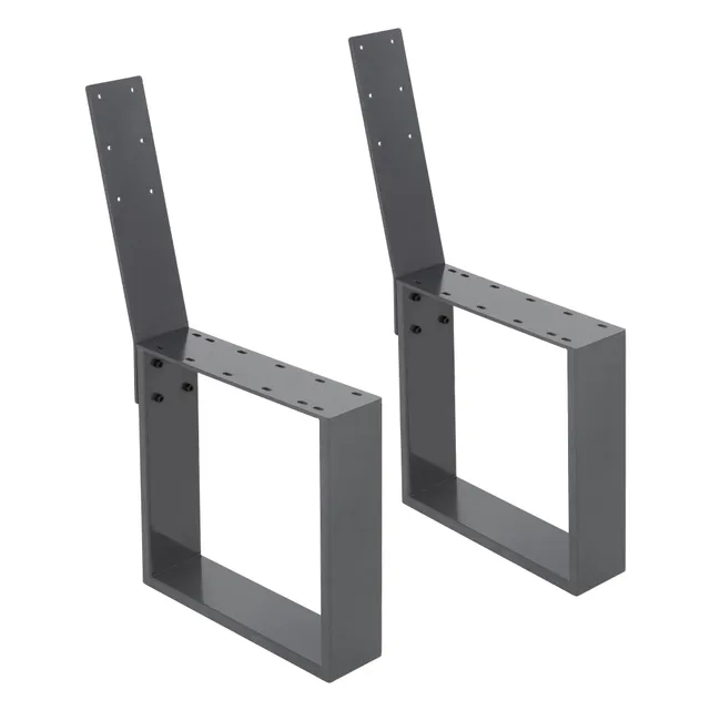 ECD Germany Garten pied de banc acier anthracite 40x78,5 cm lot 2