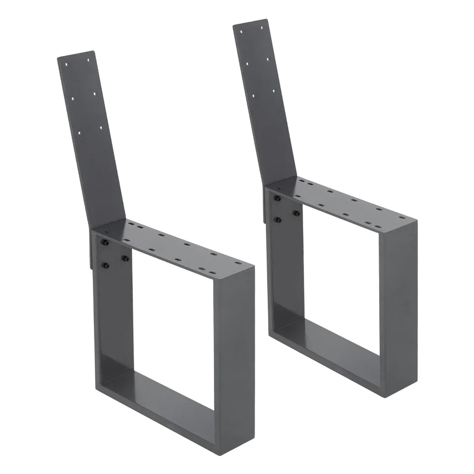 ECD Germany Garten pied de banc acier anthracite 40x78,5 cm lot 2