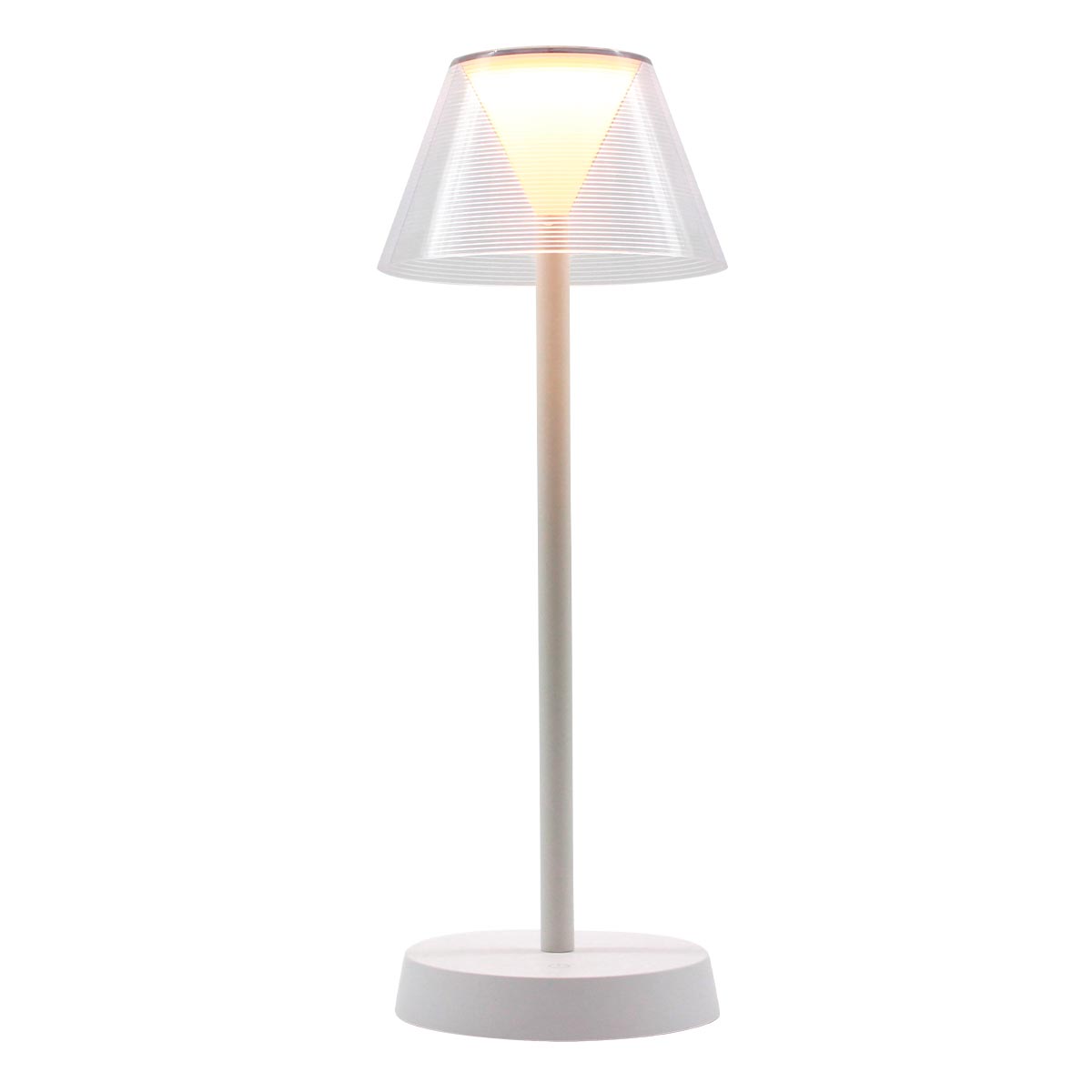 Red Deco Beverly White lampe table LED blanche H34cm