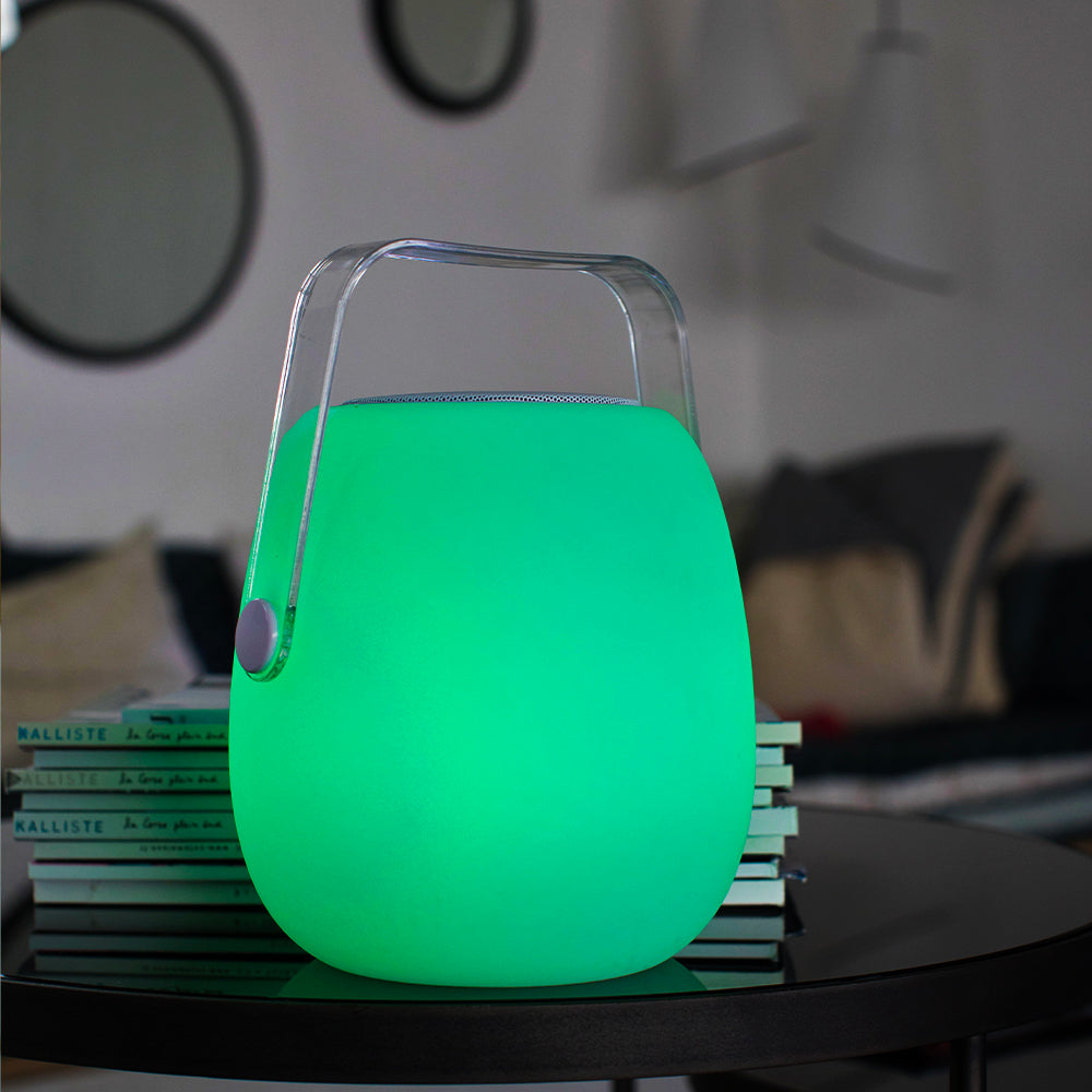 Red Deco So Play H30cm lampe sans fil enceinte bluetooth blanc