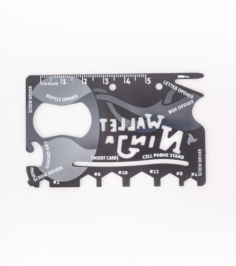 L'avant gardiste Outdoor carte ninja 16 outils acier