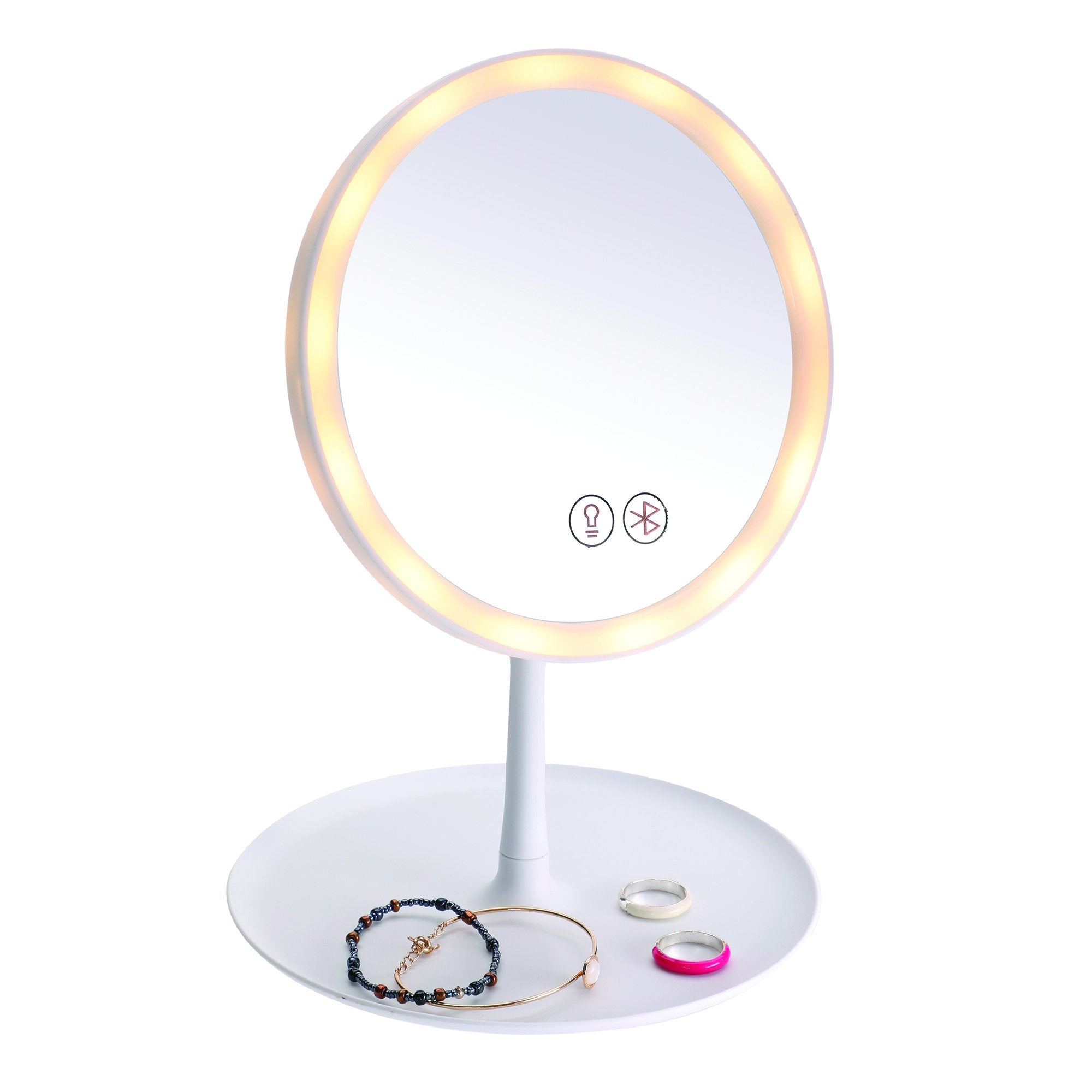Stokomani Hightech miroir enceinte Bluetooth LED USB