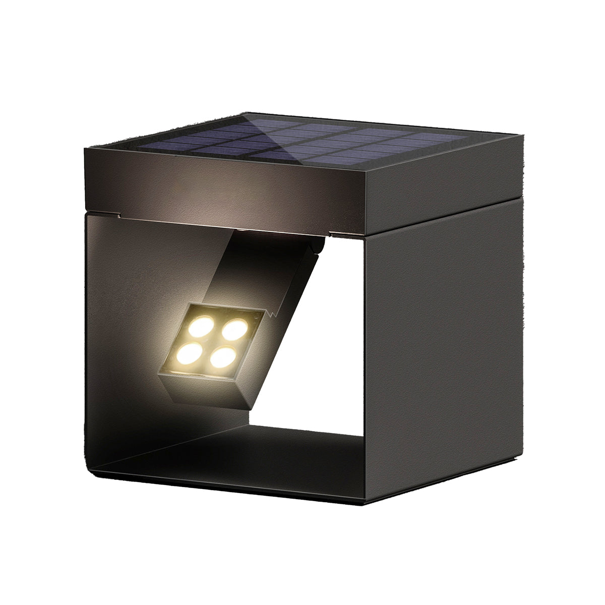 Red Deco Alea borne solaire LED blanc chaud orientable H14,5cm