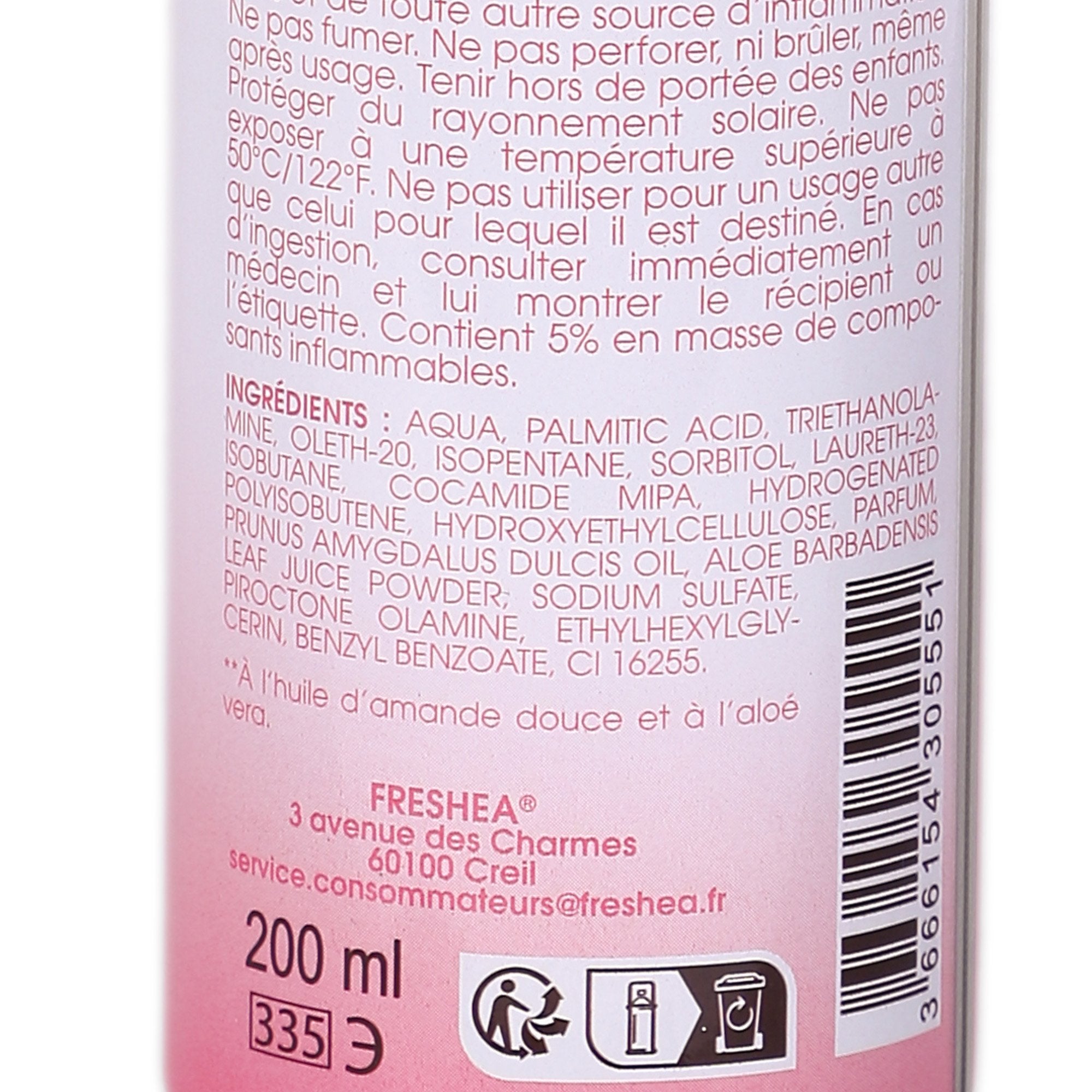 Gel à raser peaux sensibles femme amande aloe vera