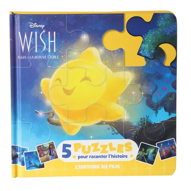 Disney Wish mon petit livre puzzle Asha étoile