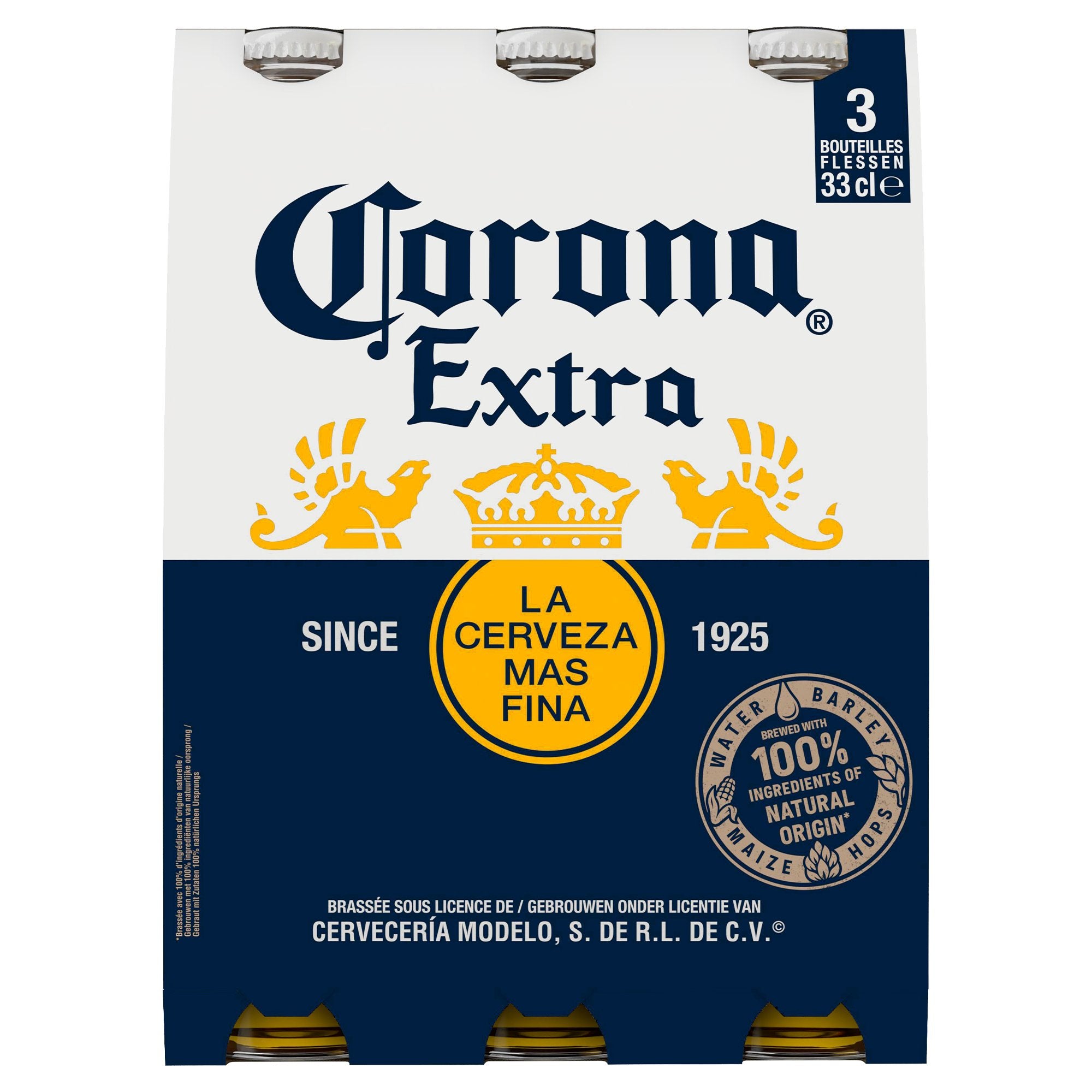 Stokomani Pack 3x33 cl bière blonde apéro orge houblon