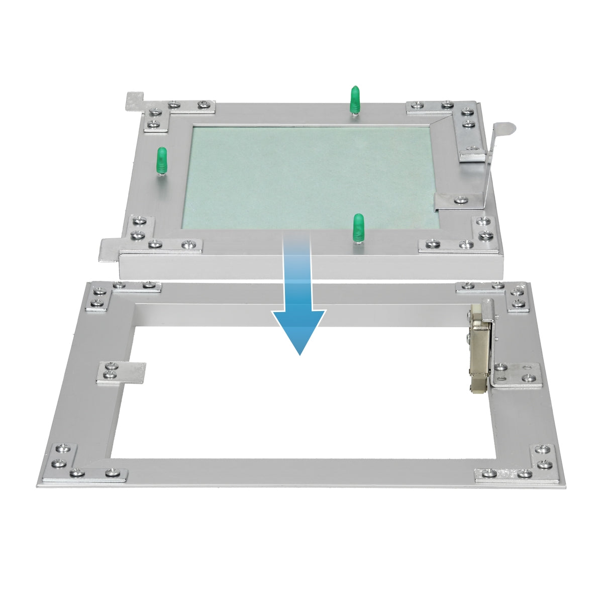 ECD Germany trappe de visite placo 200x200 mm cadre alu