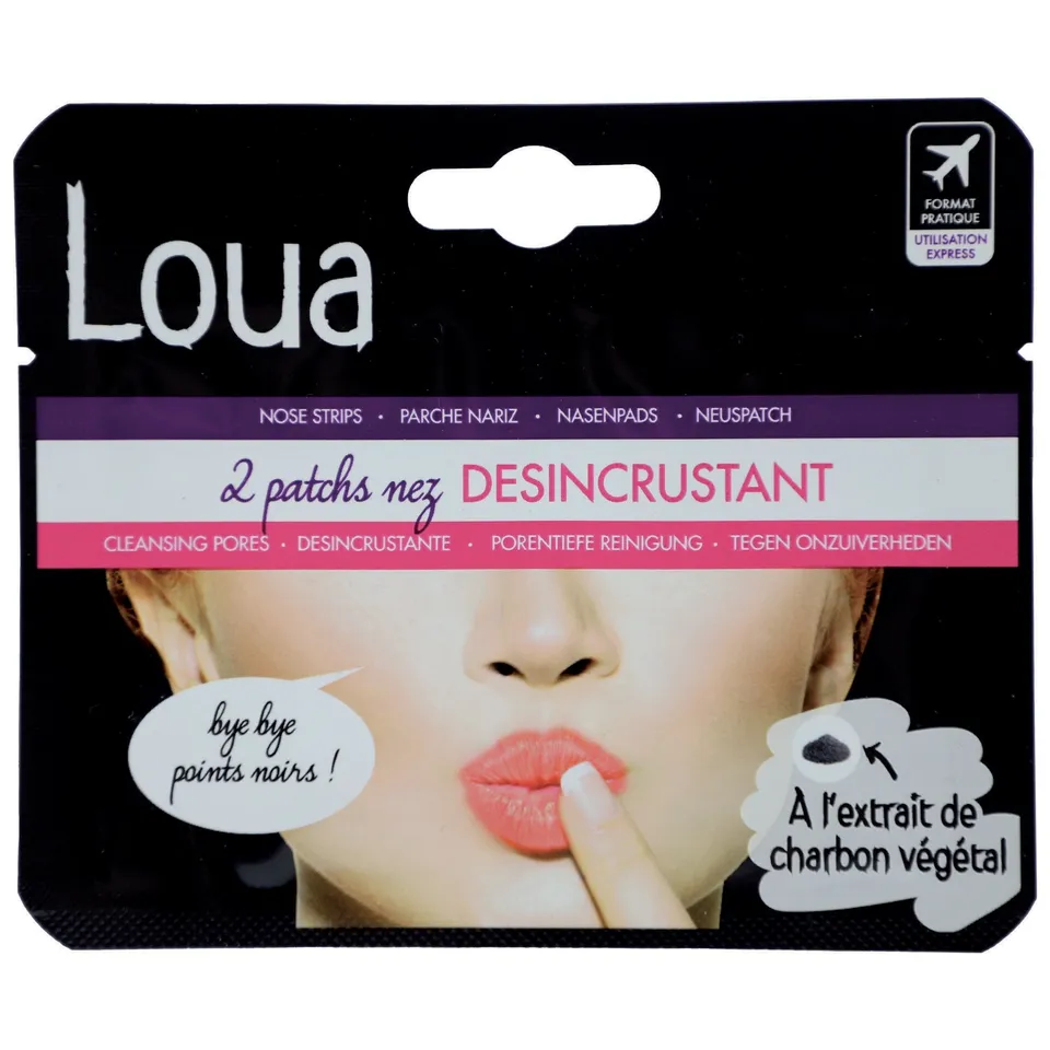 Loua 2 patchs nez désincrustant charbon points noirs