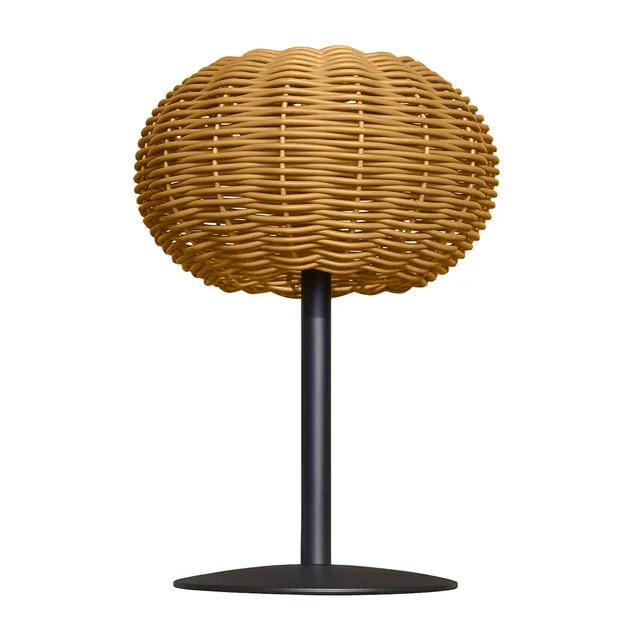 Red Deco Samira Solar lampe table solaire polyrotin H25cm