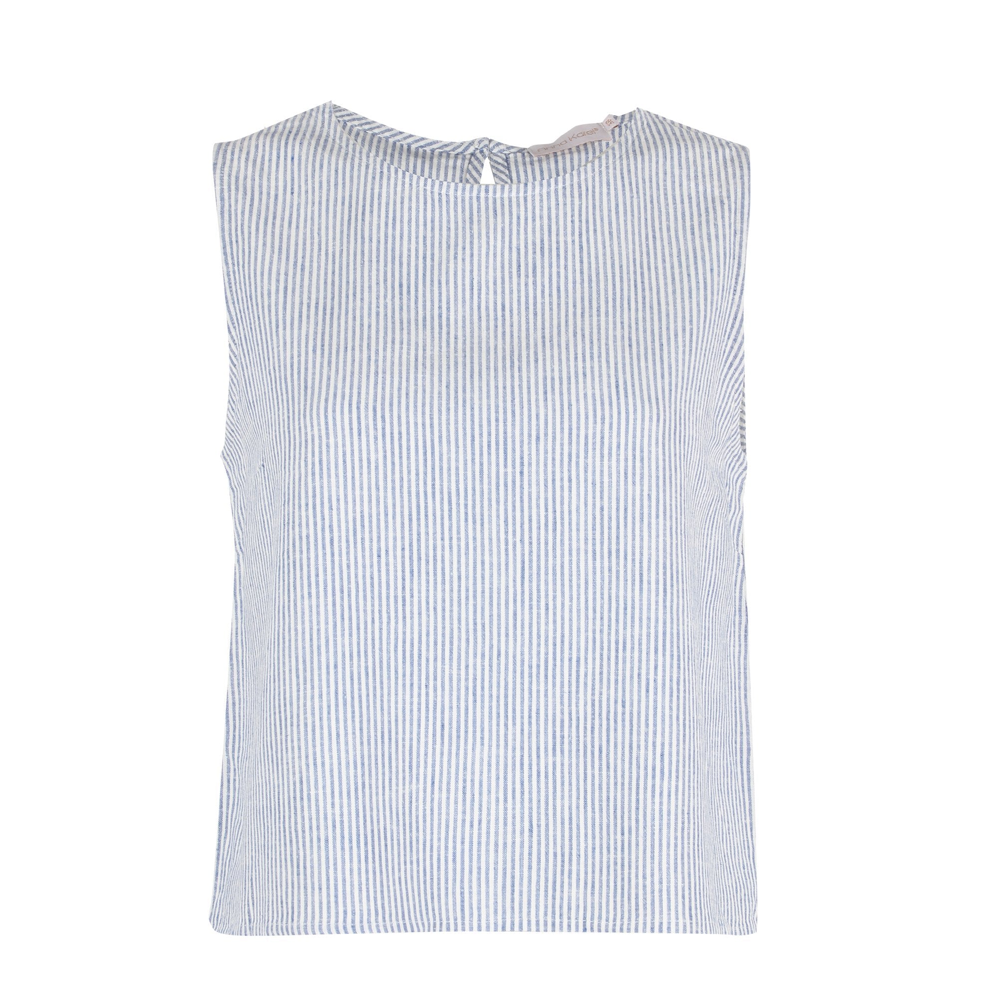 Stokomani Mode Top sans manche bleu femme taille 38