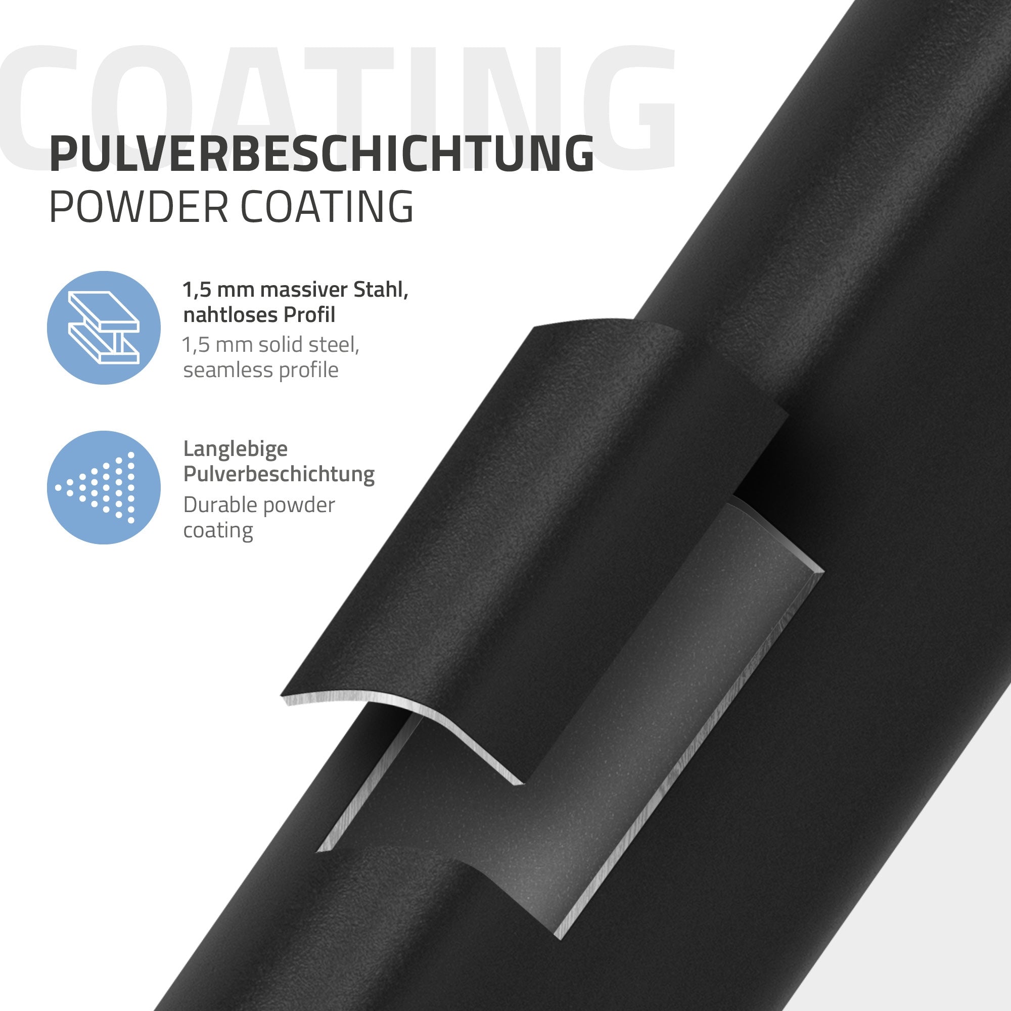 ECD Germany Möbel pied table spider 120x78 acier noir
