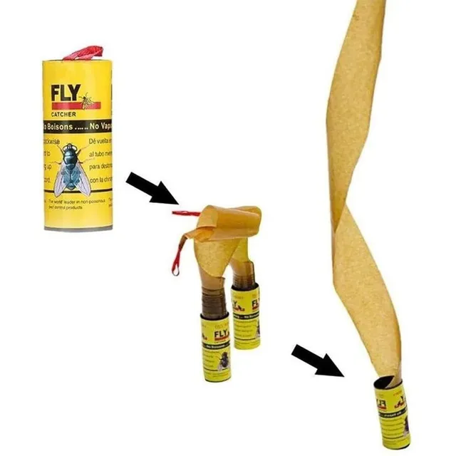Shop-Story Fly Rollers pack 4 rouleaux attrape-mouches