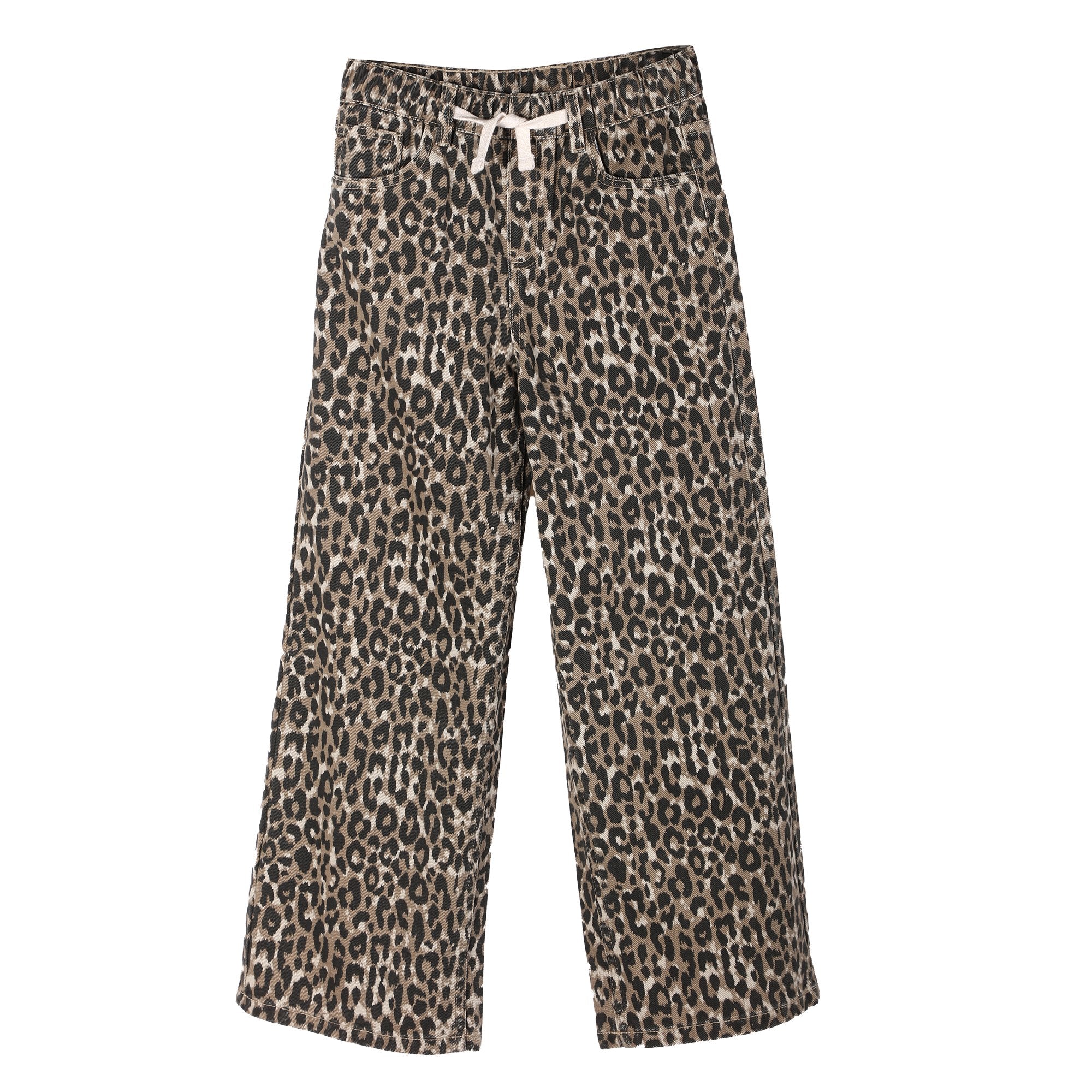 Stokomani Mode jean enfant marron à cordons 10A